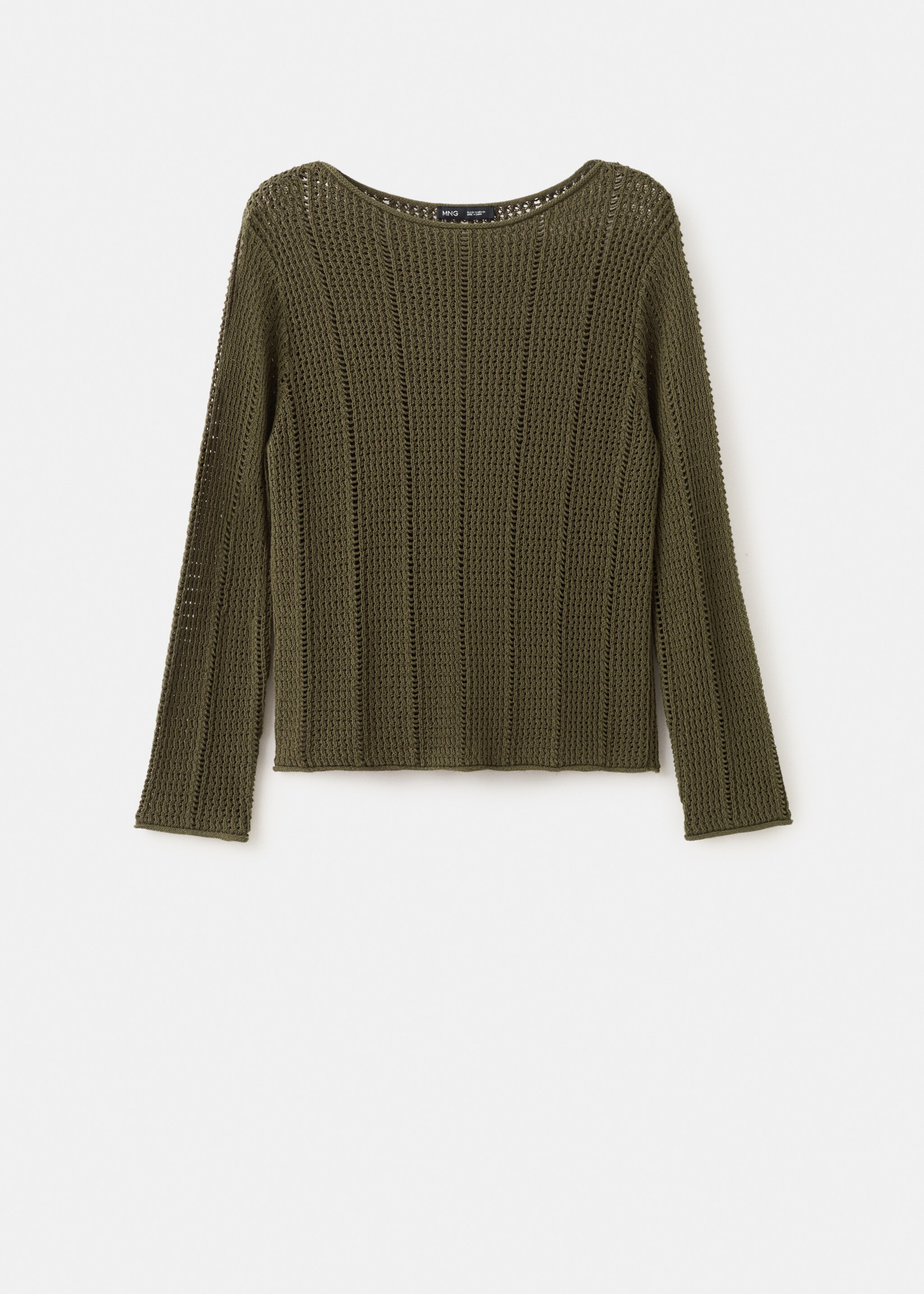 Gebreide ribtrui - Artikel zonder model, Kaki. Ref: 27045834-00.