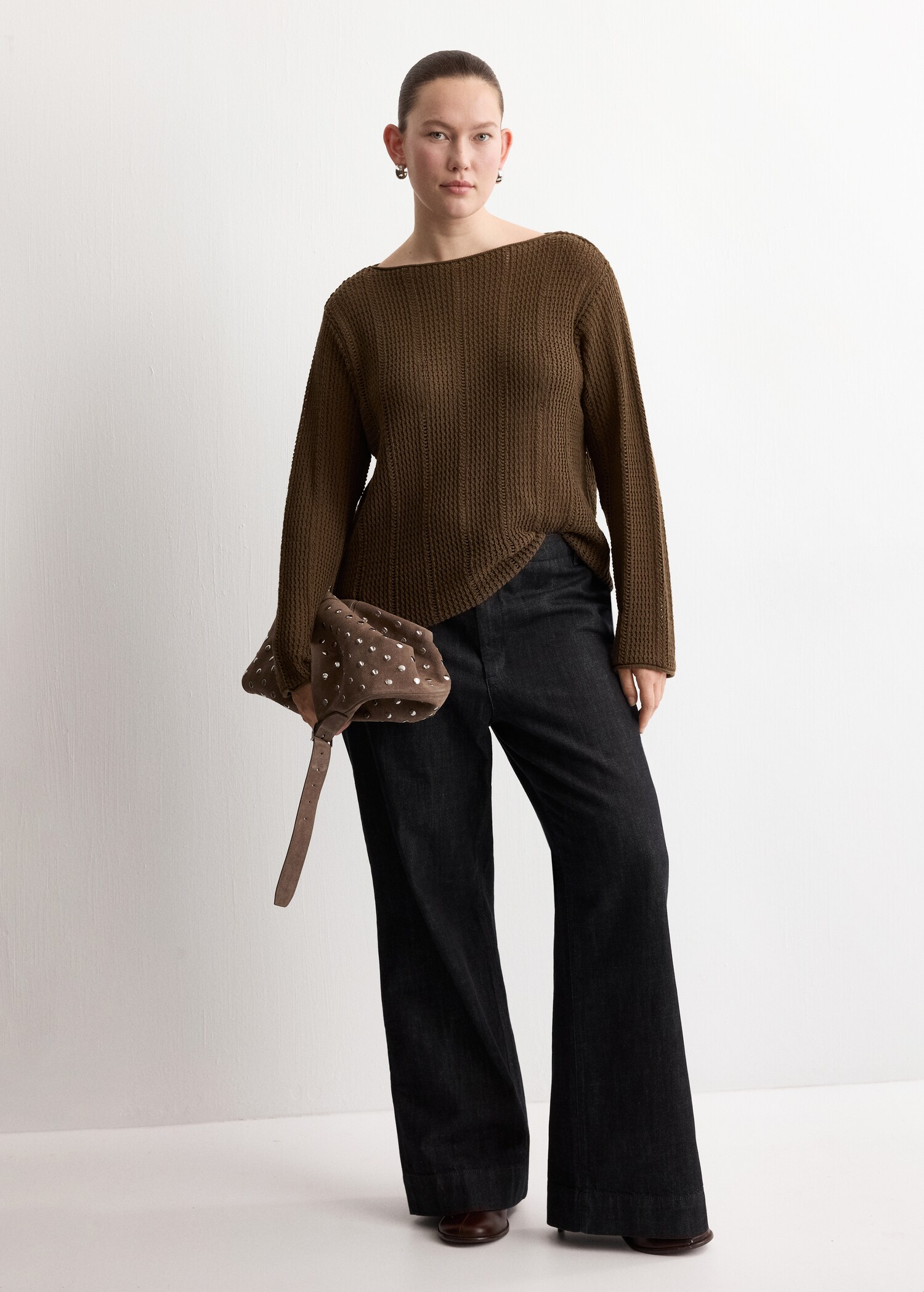 Knitted ribbed sweater - Details of the article 3