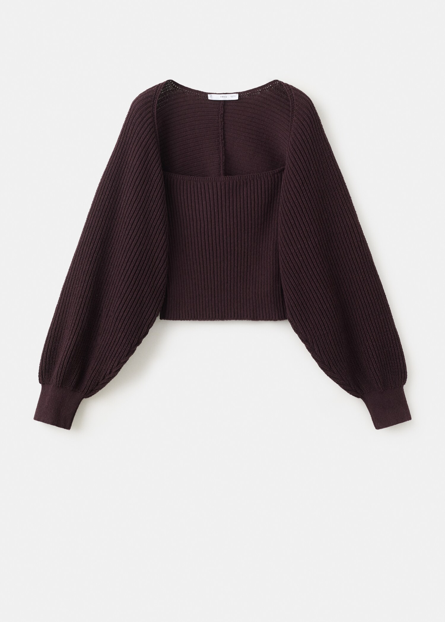 Cárdigan punto mangas abullonadas - Artículo sin modelo