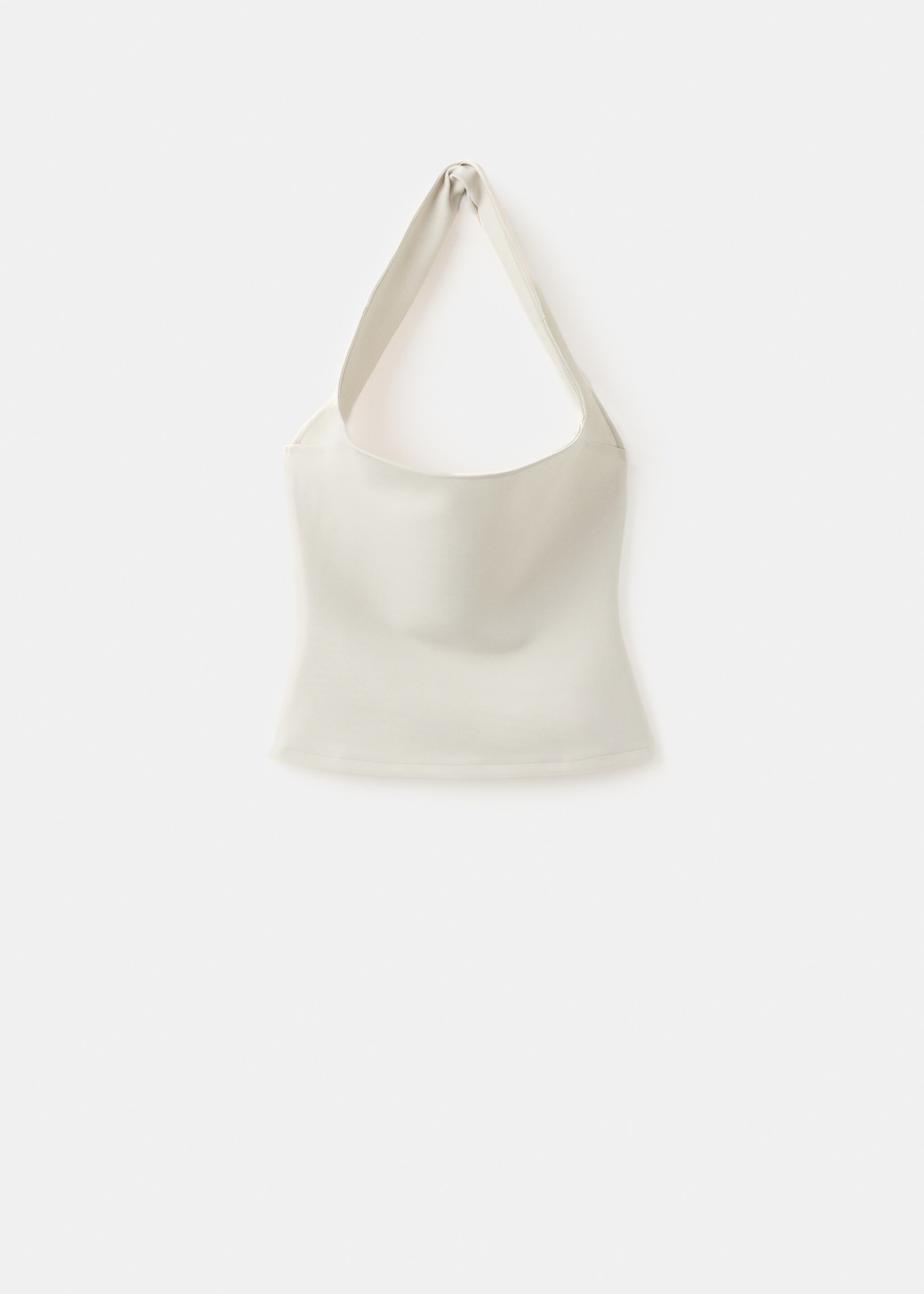 Strapless fitted top - Article without model, White. Ref: 27045842-00.