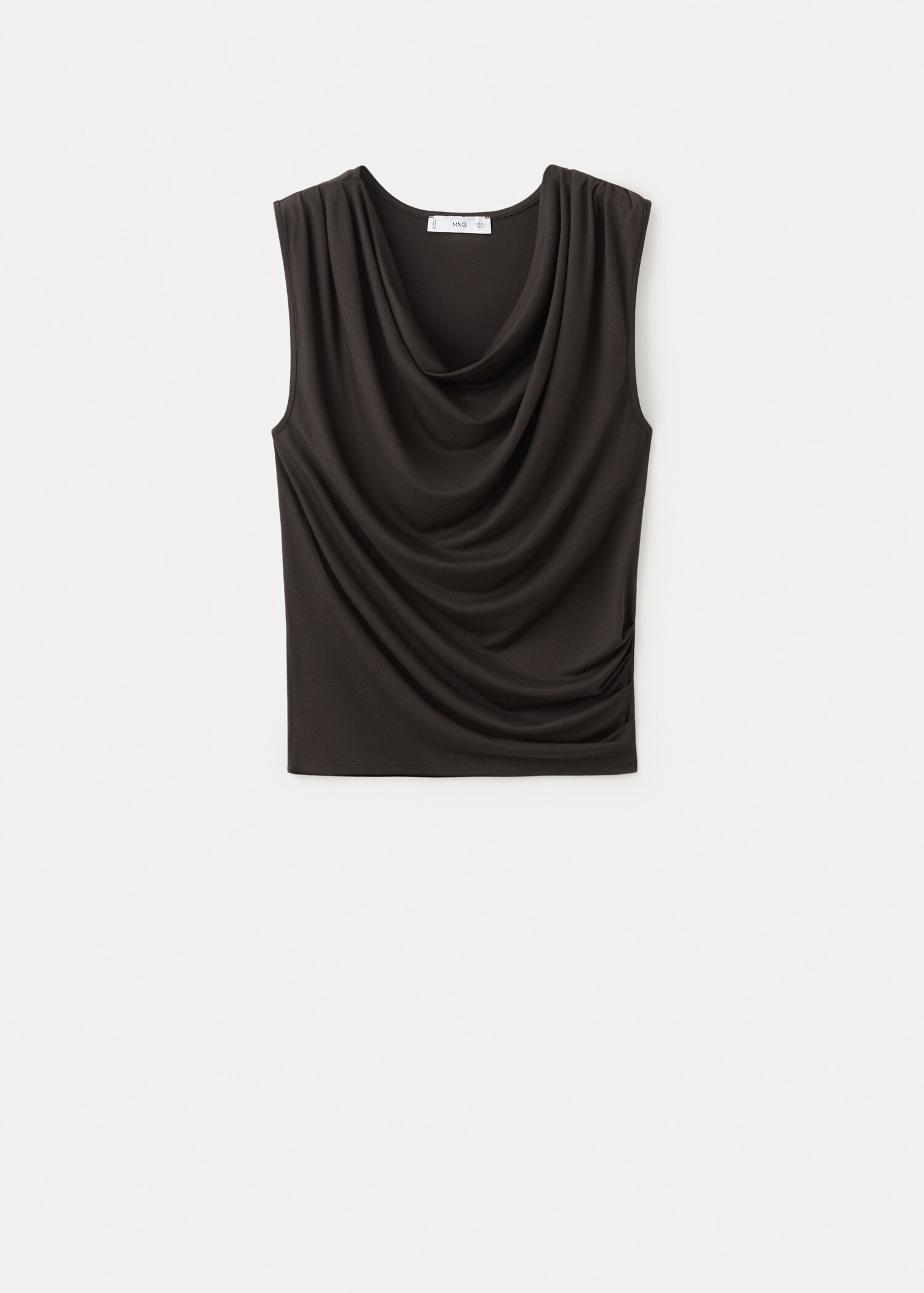 Draped fitted t-shirt - Article without model