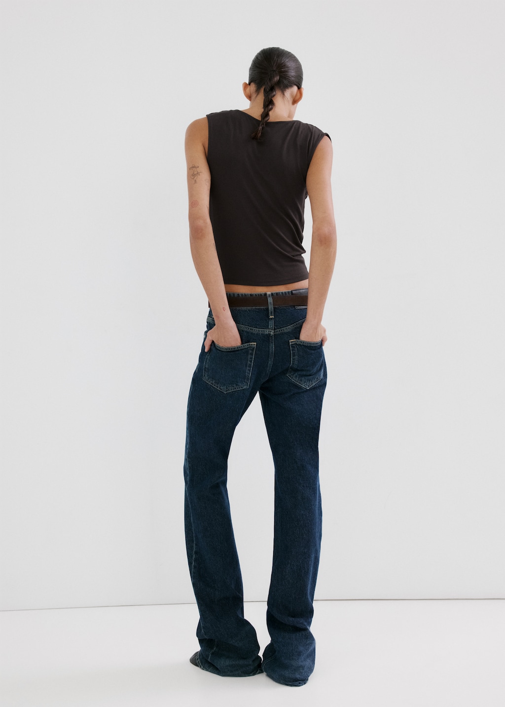 Mango Draped fitted t-shirt