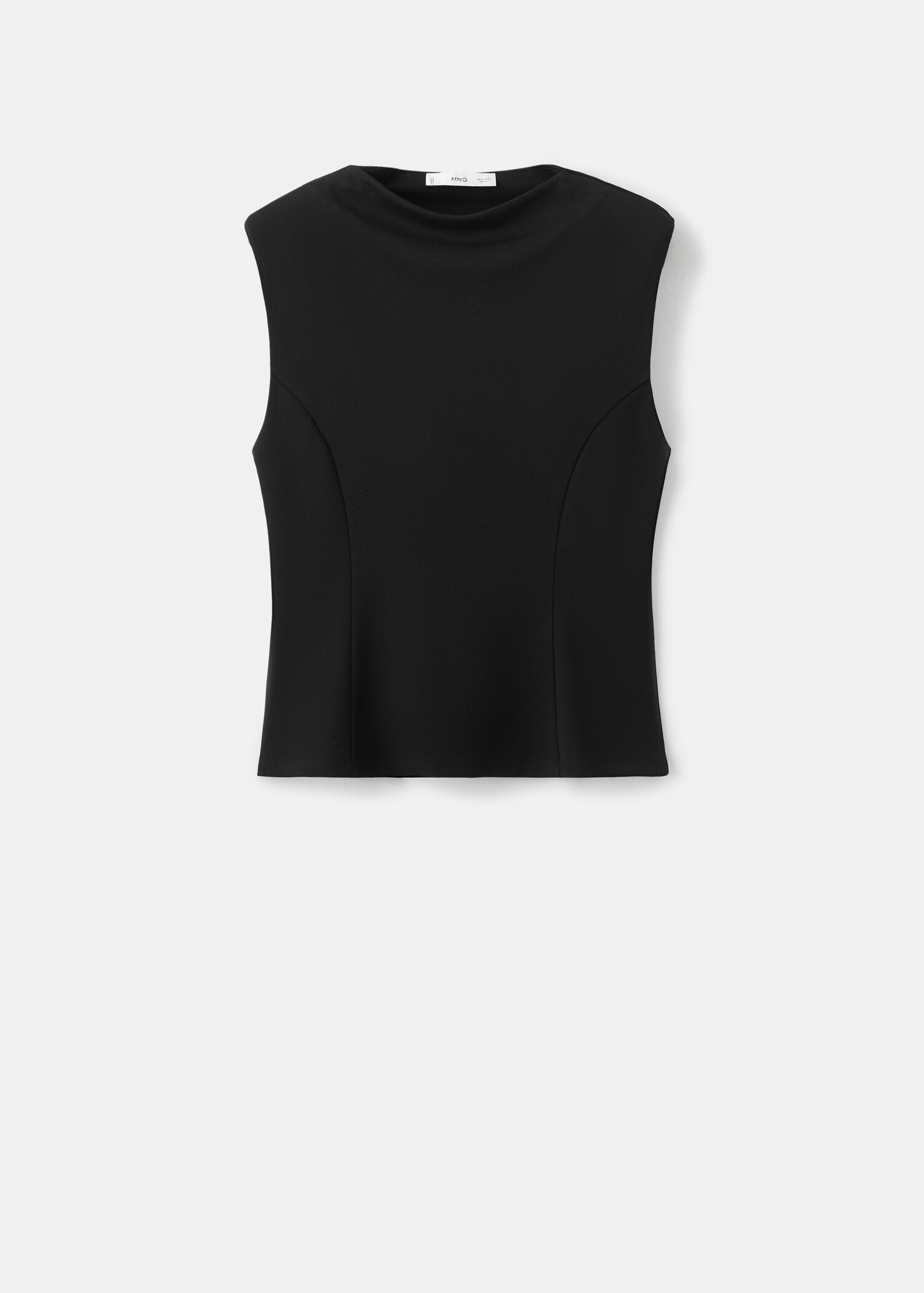 Peplum shoulder pad T-shirt - Article without model
