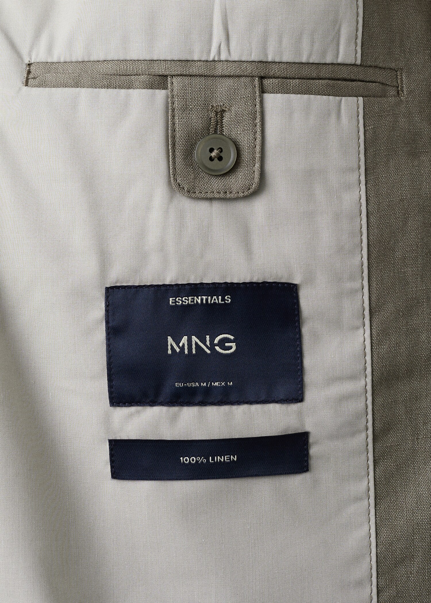 100% linen jacket with pockets - Details of the article 0