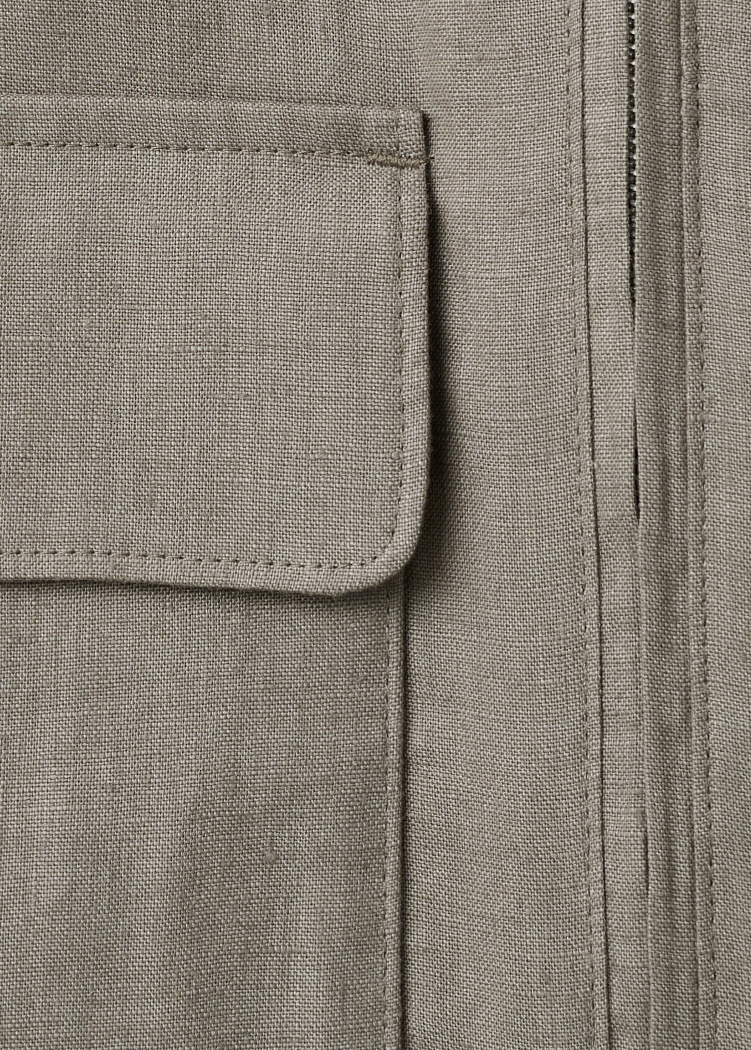 100% linen jacket with pockets - Details of the article 8