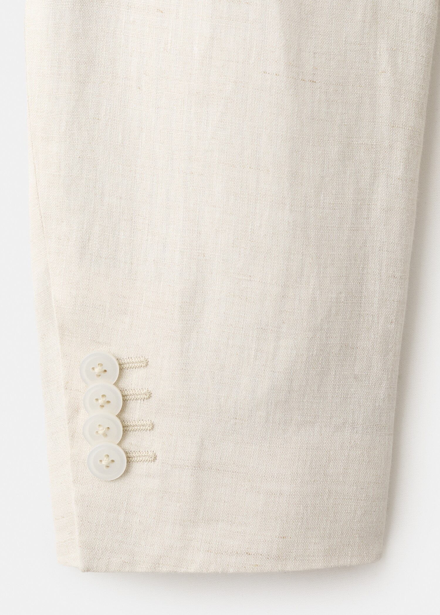 Двубортный костюмный пиджак slim fit Amalfi 100% лен - Деталь изделия 8