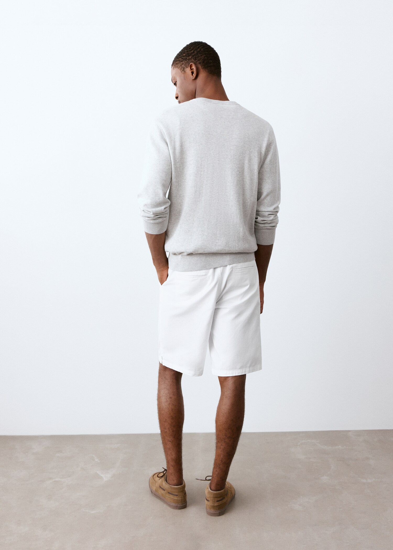 Bermuda coton cordon - Verso de l’article