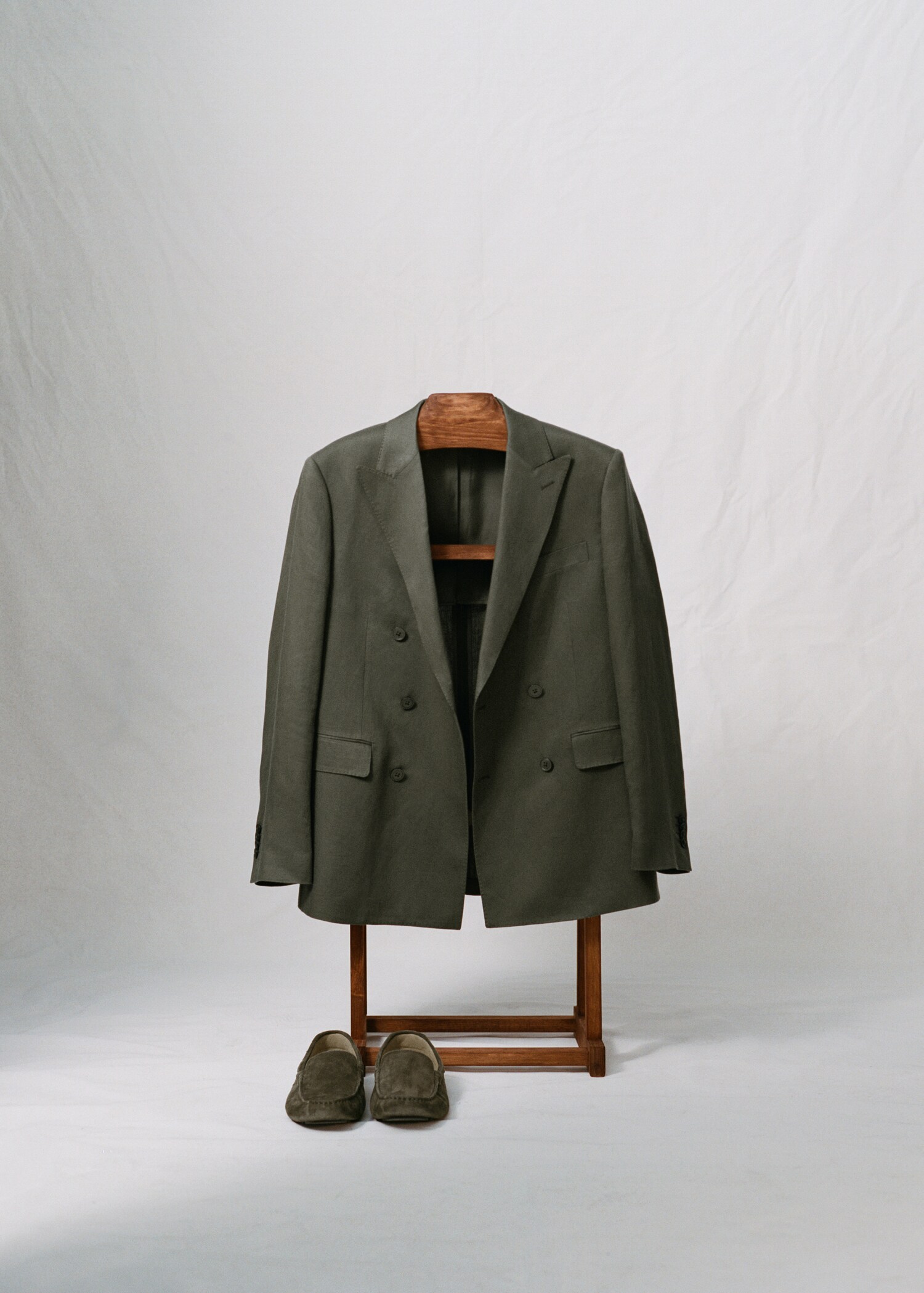 بليزر بدلة أمالفي بقصة ضيقة مزدوجة الصدر - تفاصيل المنتج 5