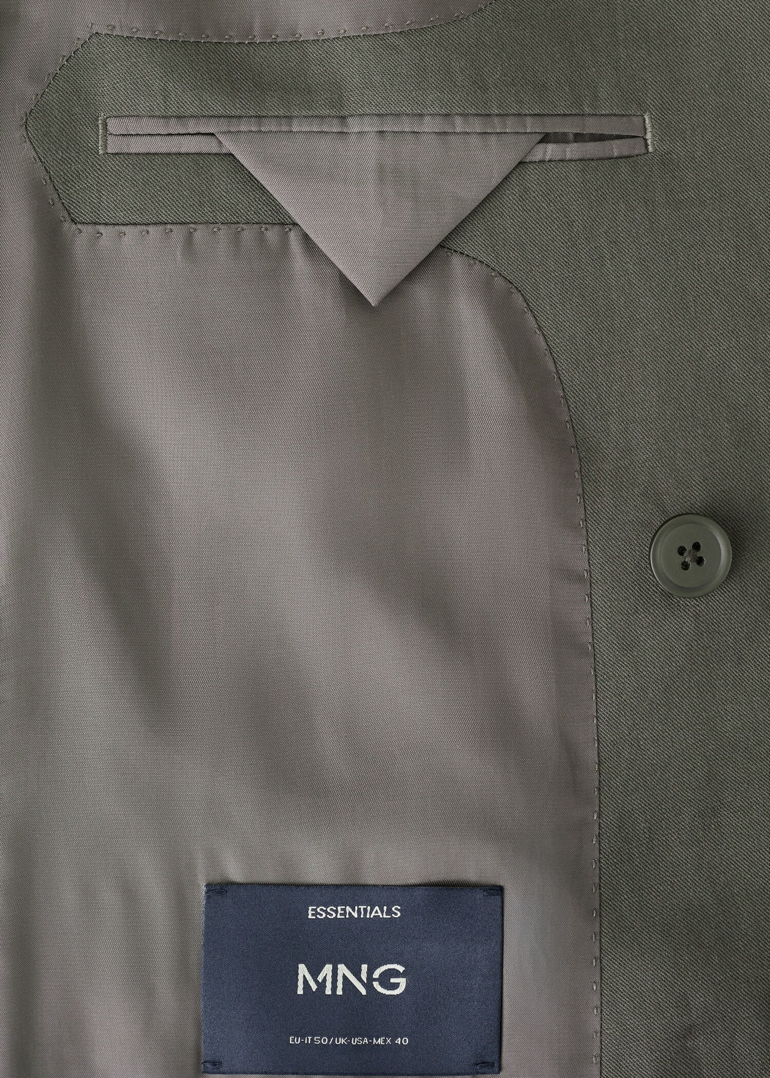 بليزر بدلة أمالفي بقصة ضيقة مزدوجة الصدر - تفاصيل المنتج 8