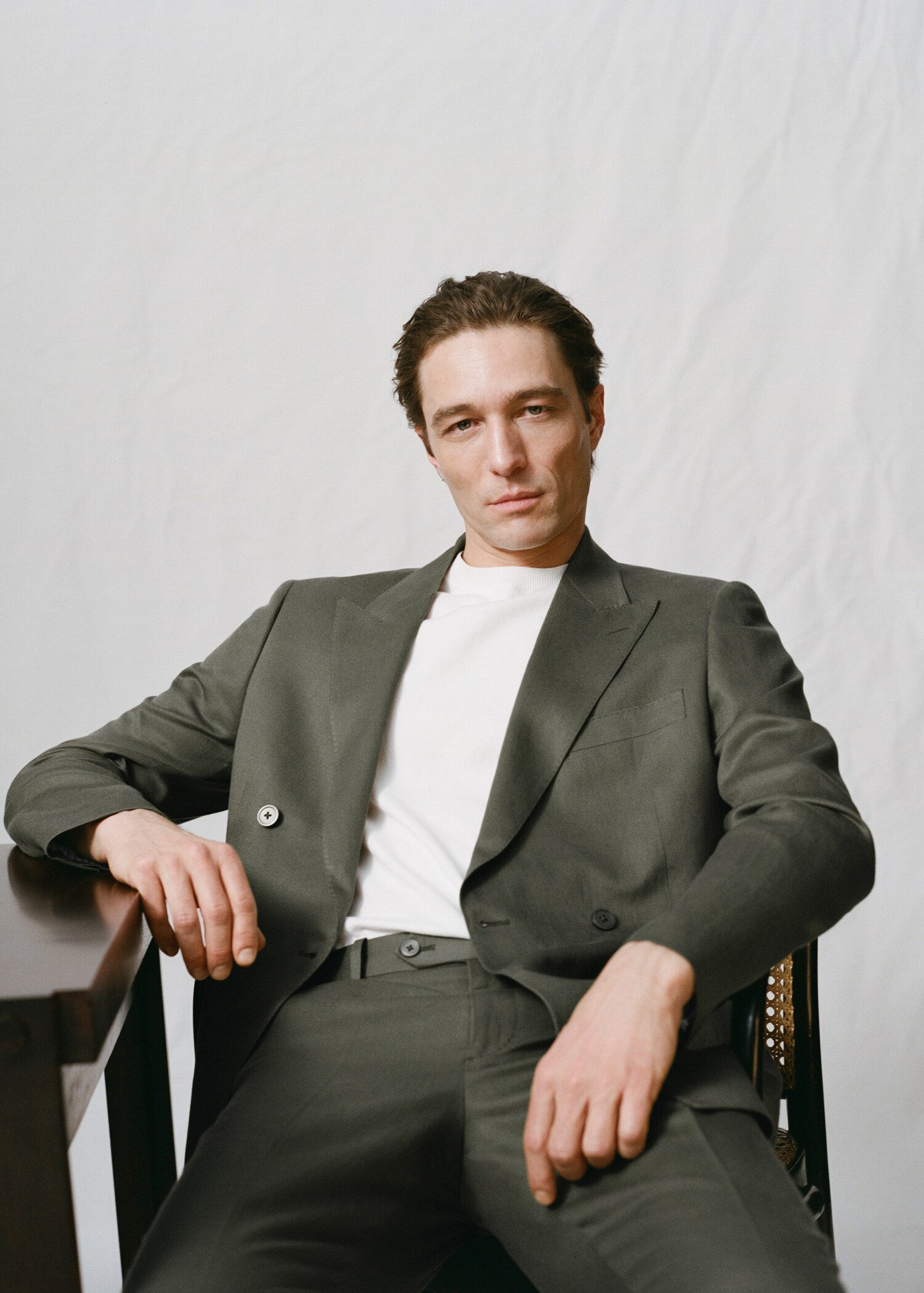 بليزر بدلة أمالفي بقصة ضيقة مزدوجة الصدر - تفاصيل المنتج 9