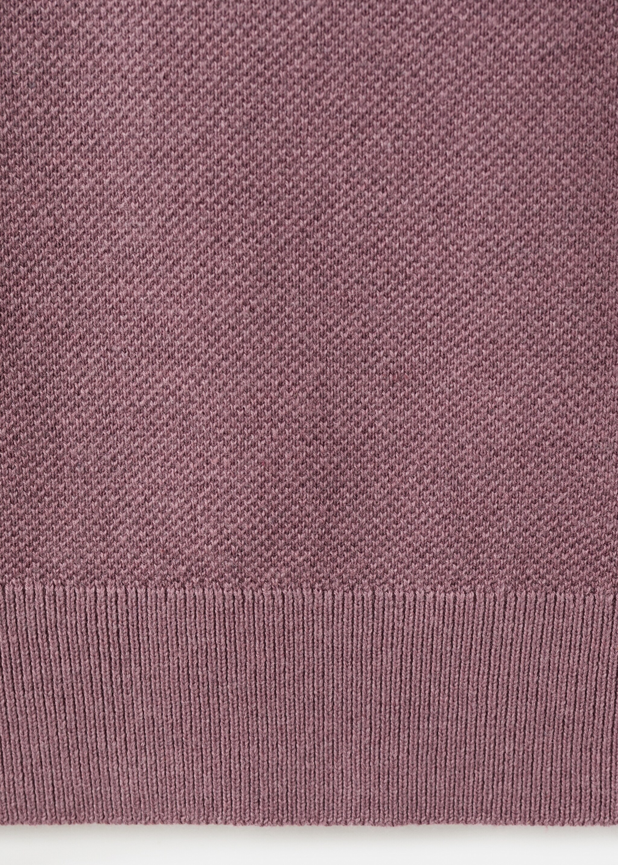 Polo punto fino microestructura - Detalle del artículo 0, Ciruela. Ref: 27045944-00.