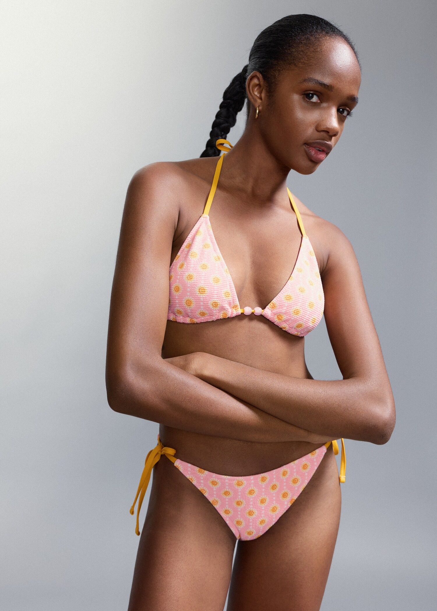 Bikini imprimé culotte couvrance moyenne - Plan moyen