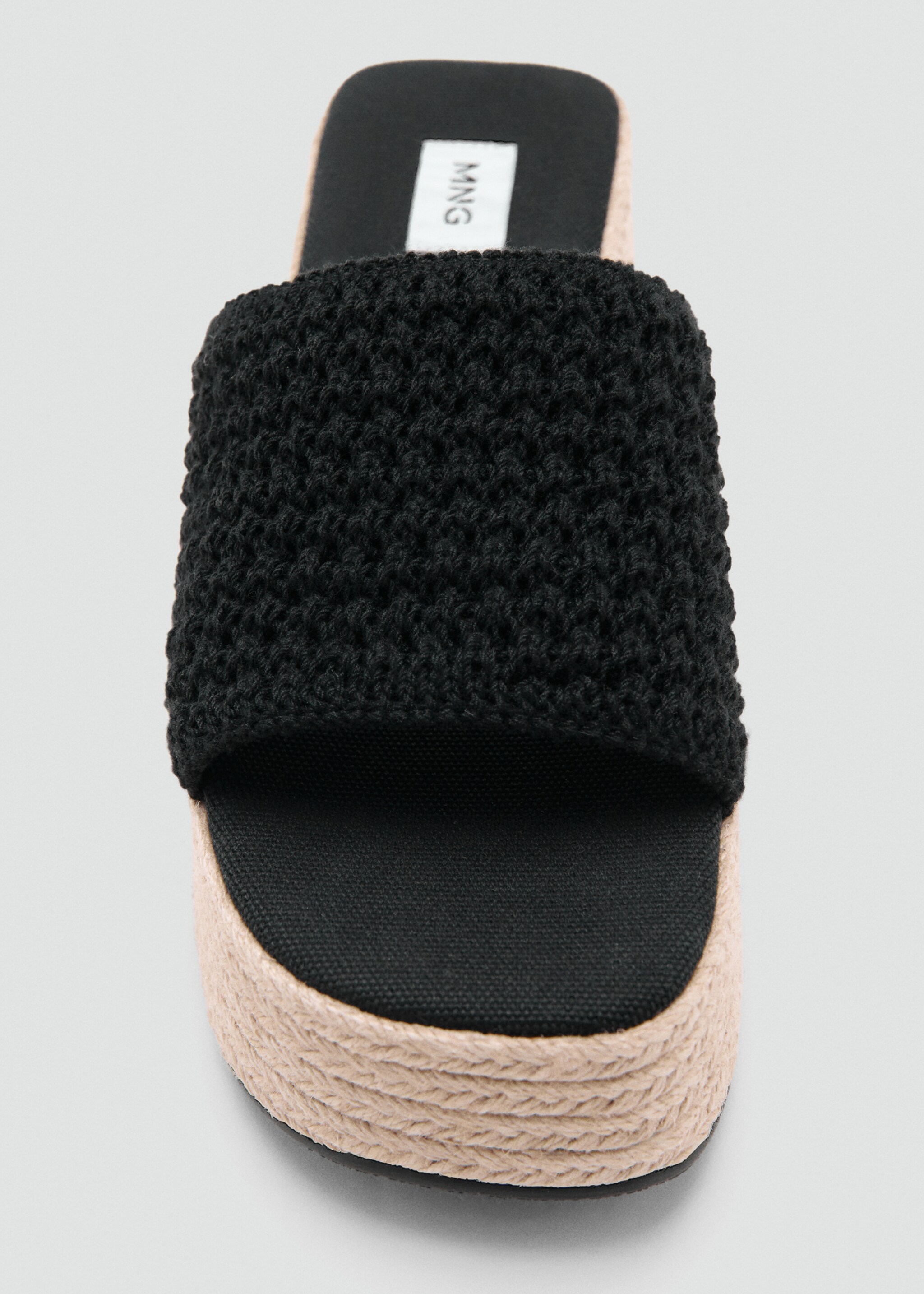 Platform sandals - Details of the article 3, Black. Ref: 27045949-00.