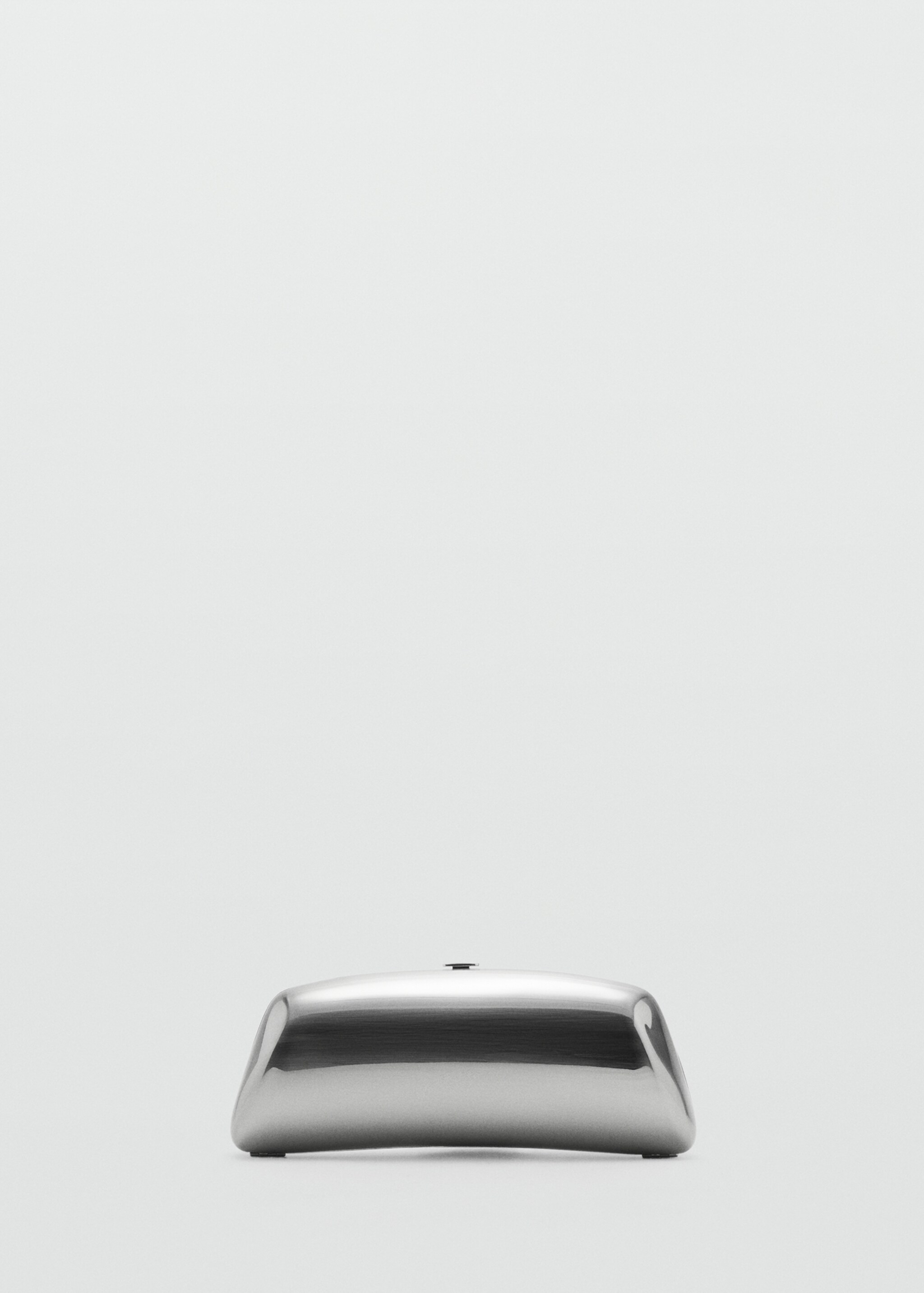 Metallic clutch bag - Article without model, Silver. Ref: 27045956-00.