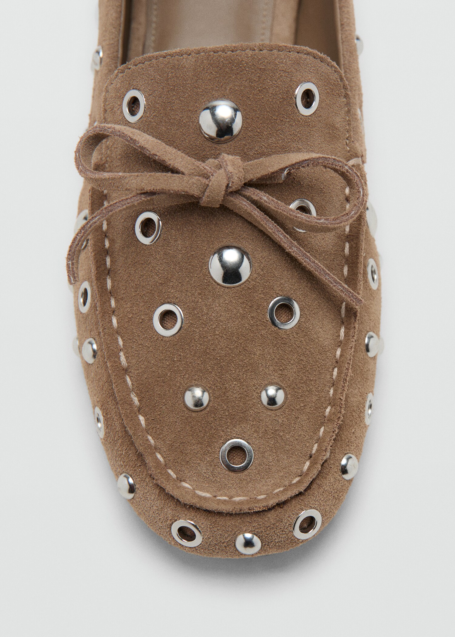 Suede moccasin with eyelets - Details of the article 3