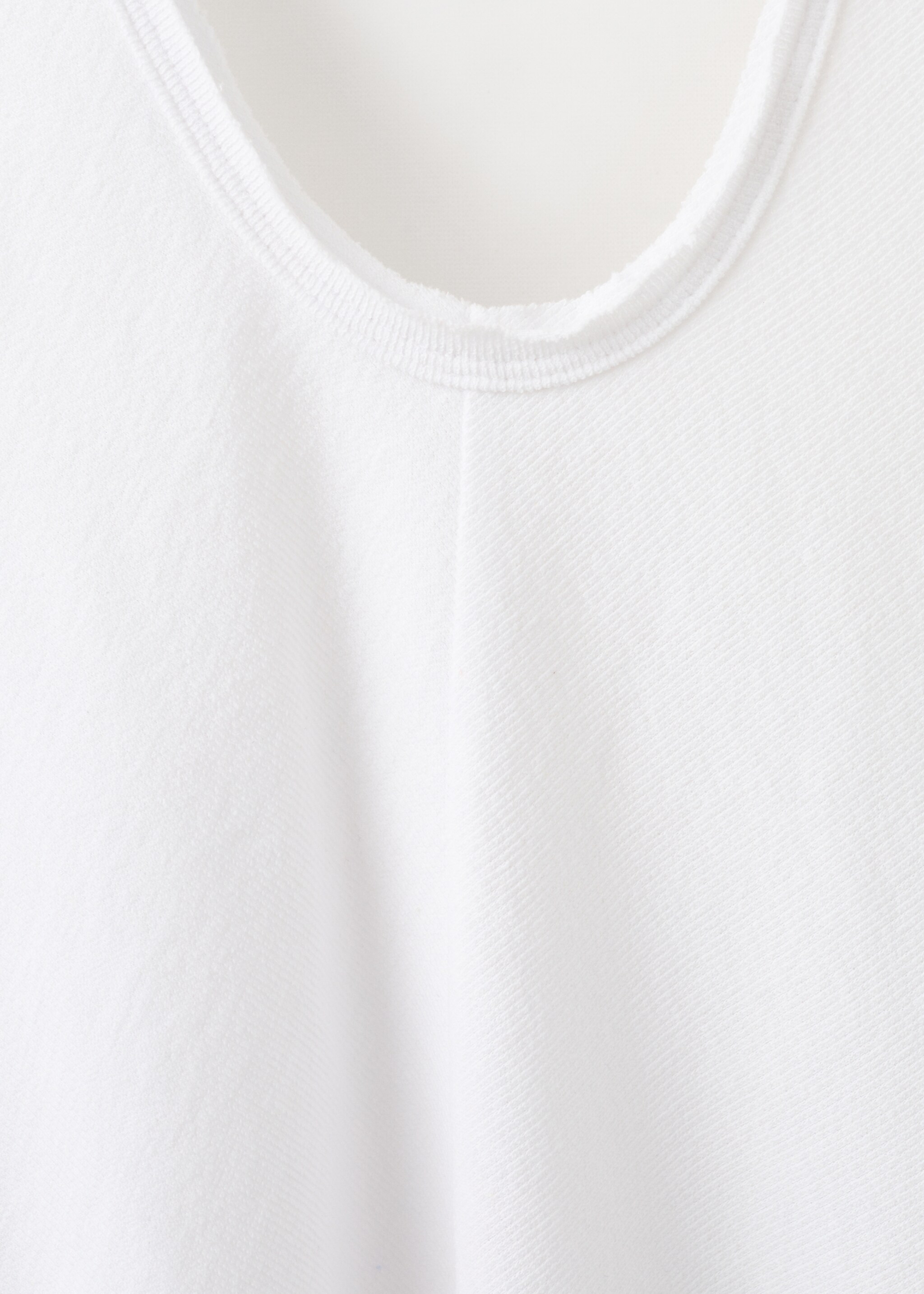 Kurzes Neckholder-Kleid - Detail des Artikels 8, Cremeweiß. Ref: 27045962-00.