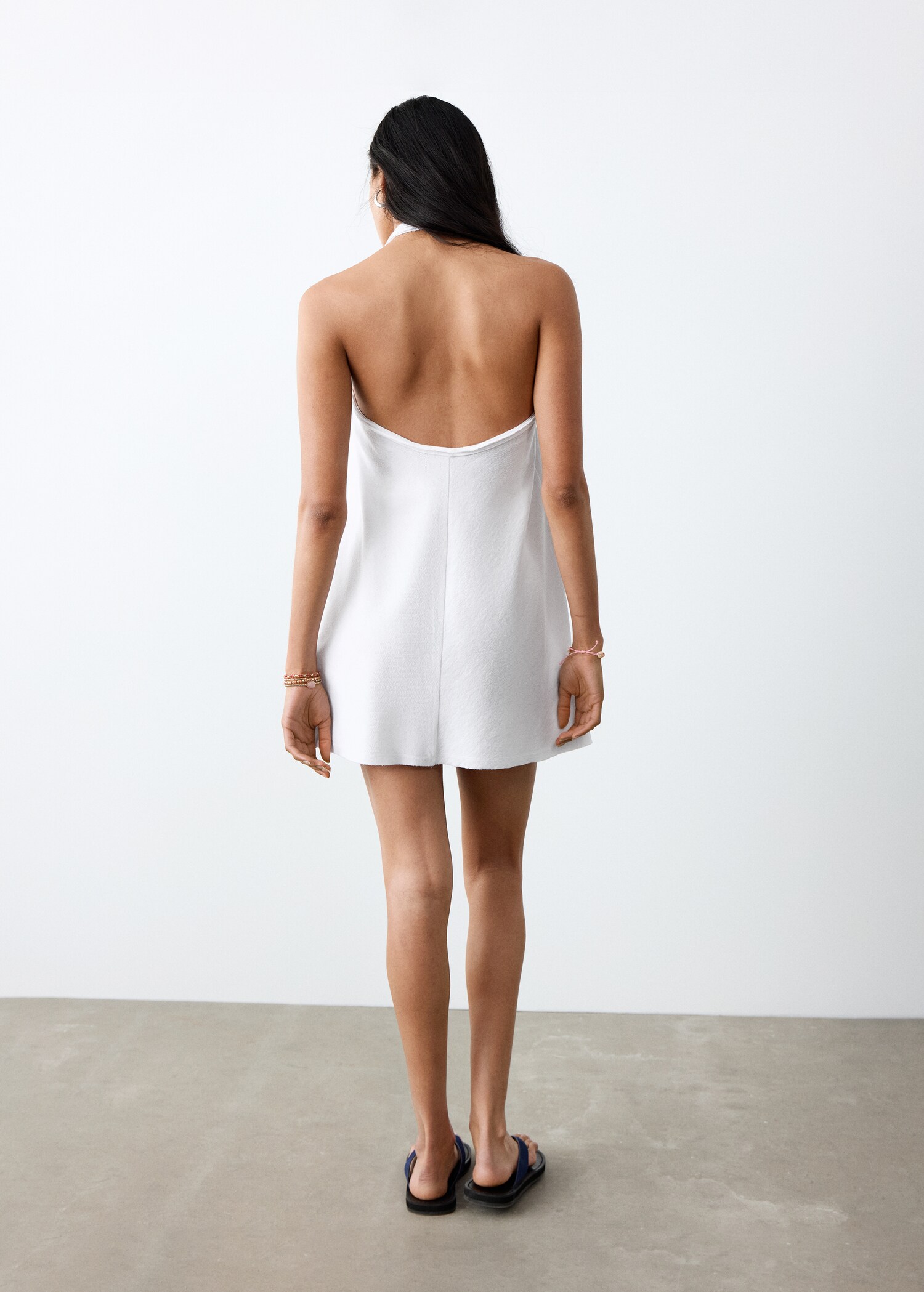 Vestido corto halter - Reverso del artículo