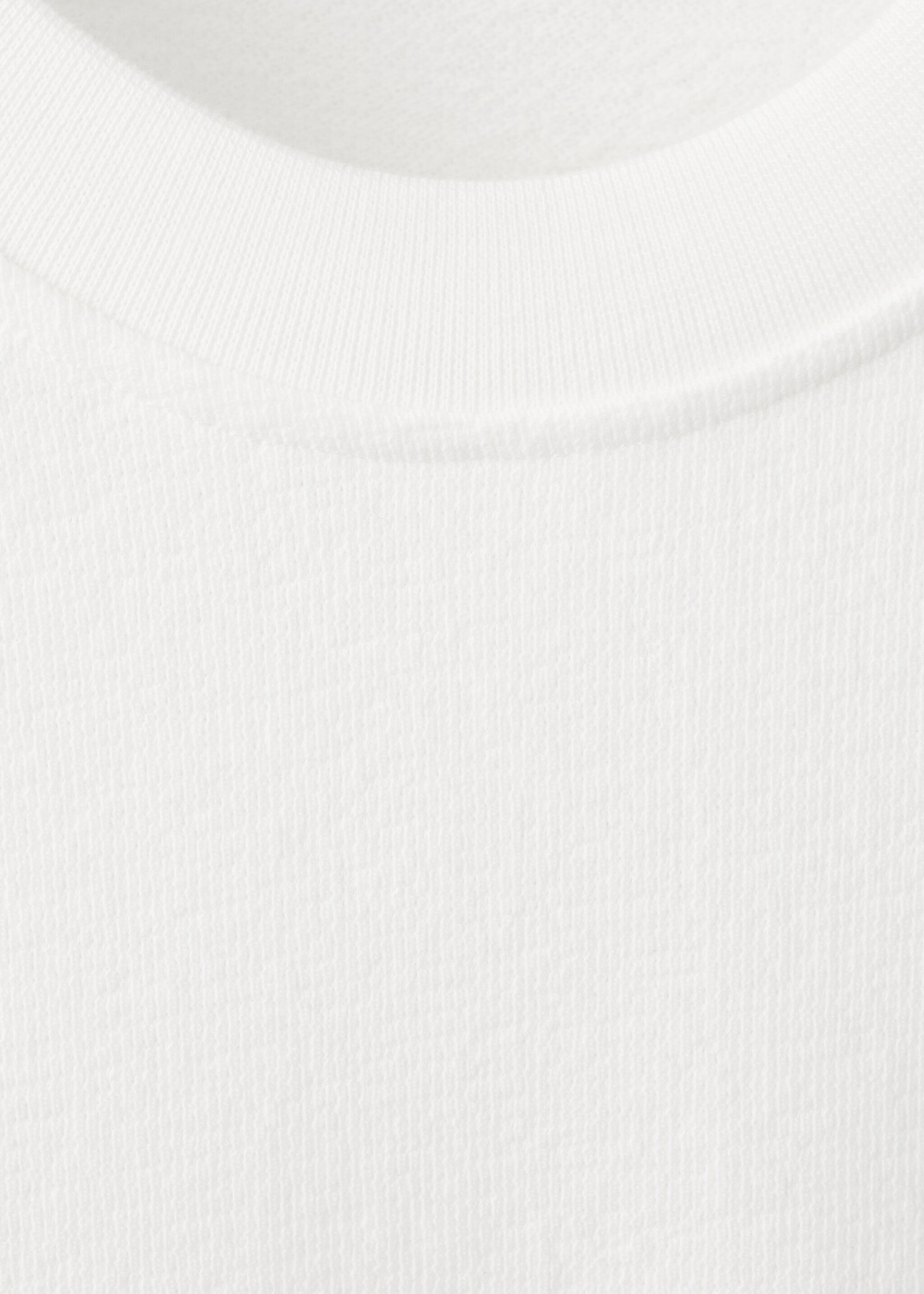 100% cotton T-shirt regular fit - Details of the article 8, White. Ref: 27045964-00.