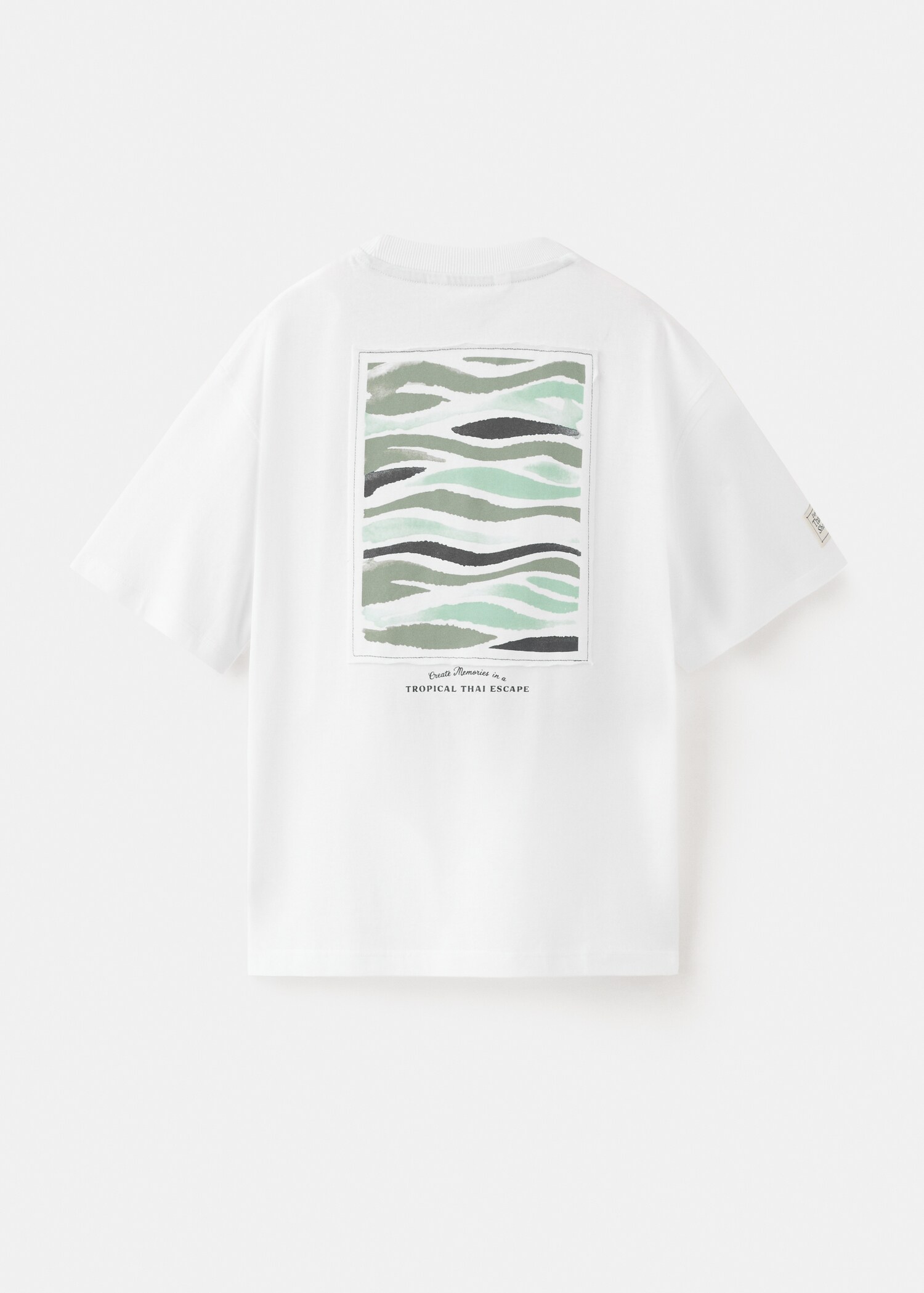 Printed cotton-blend t-shirt - Reverse of the article