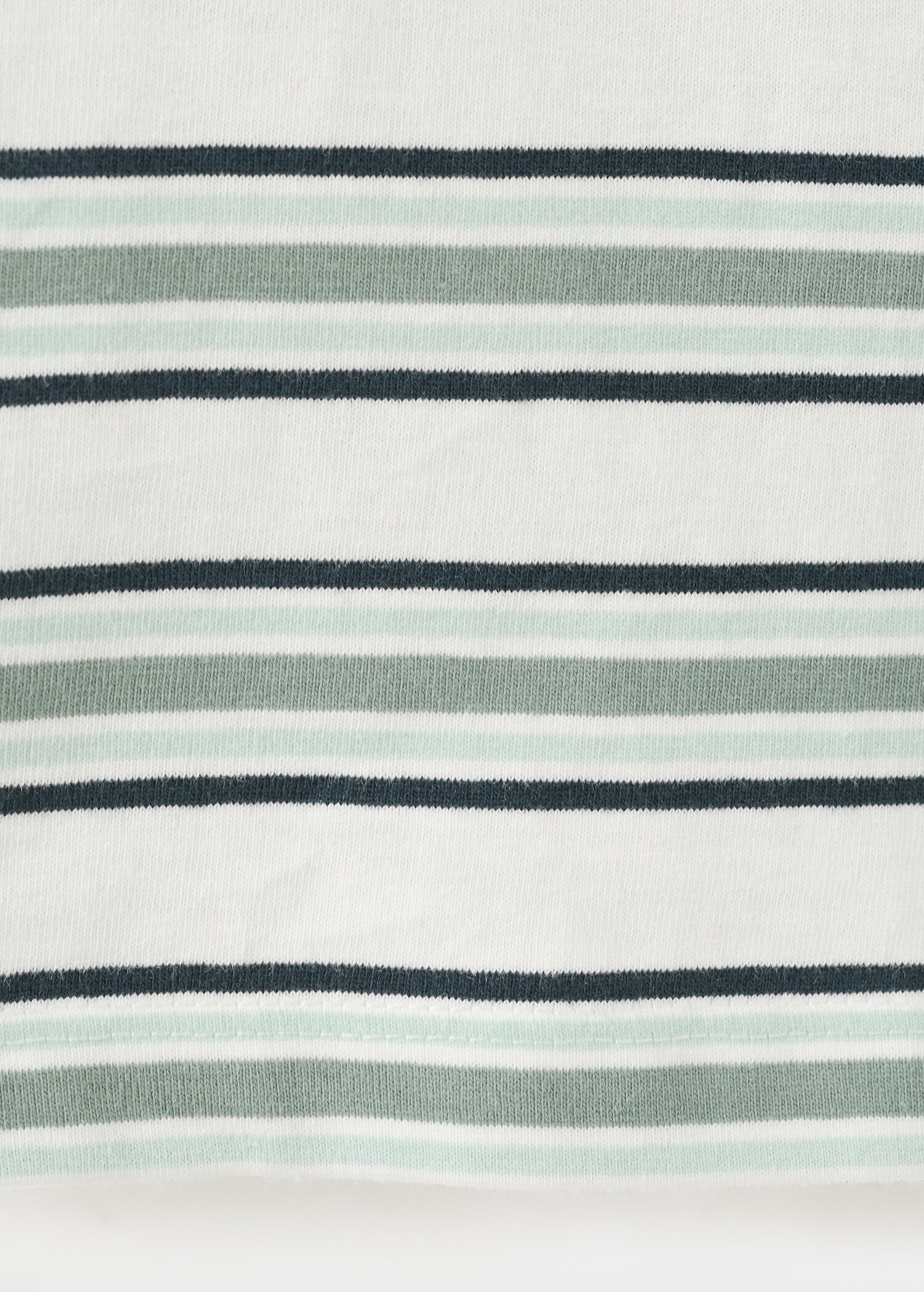 Striped cotton T-shirt - Details of the article 0