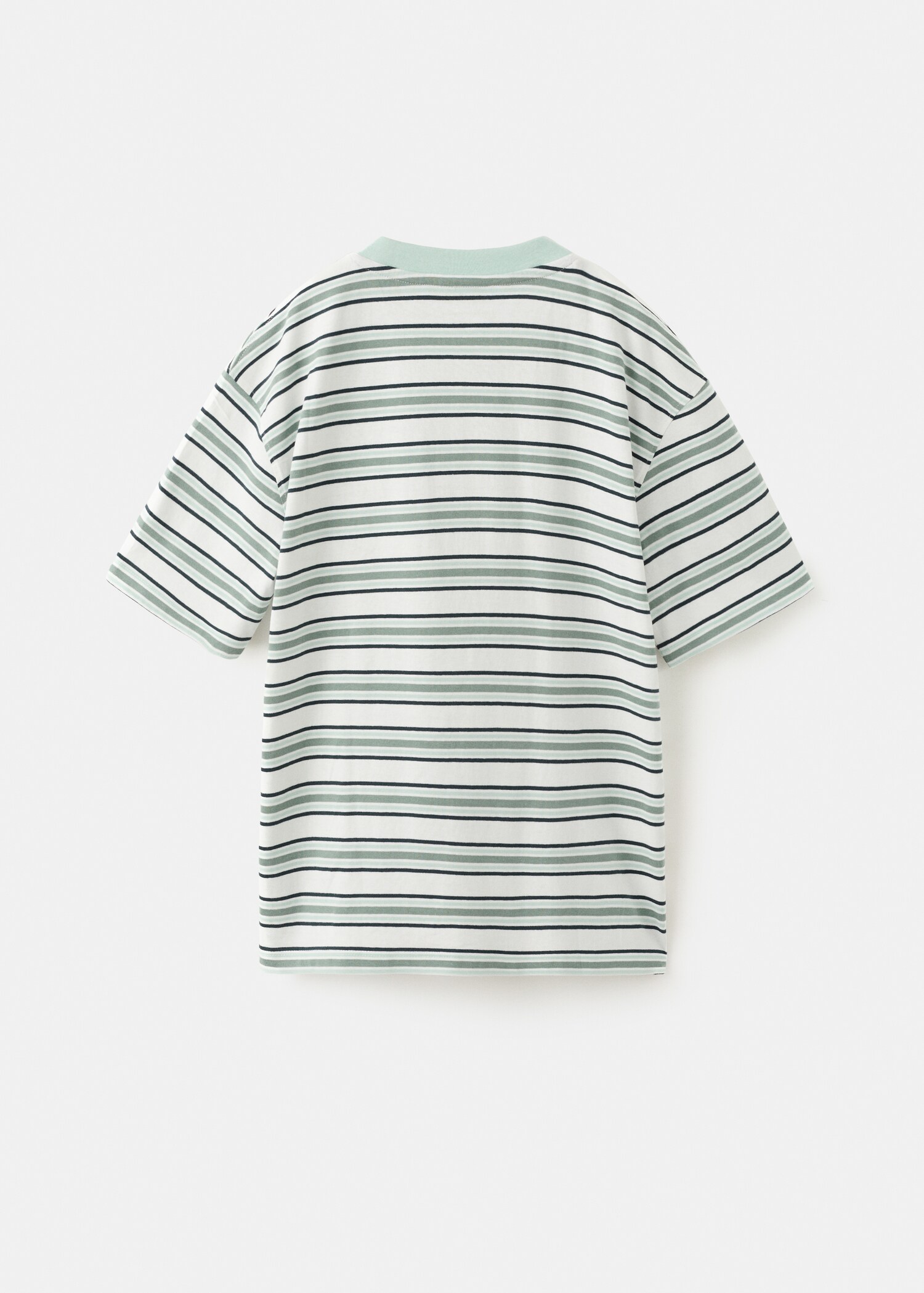 Striped cotton T-shirt - Reverse of the article