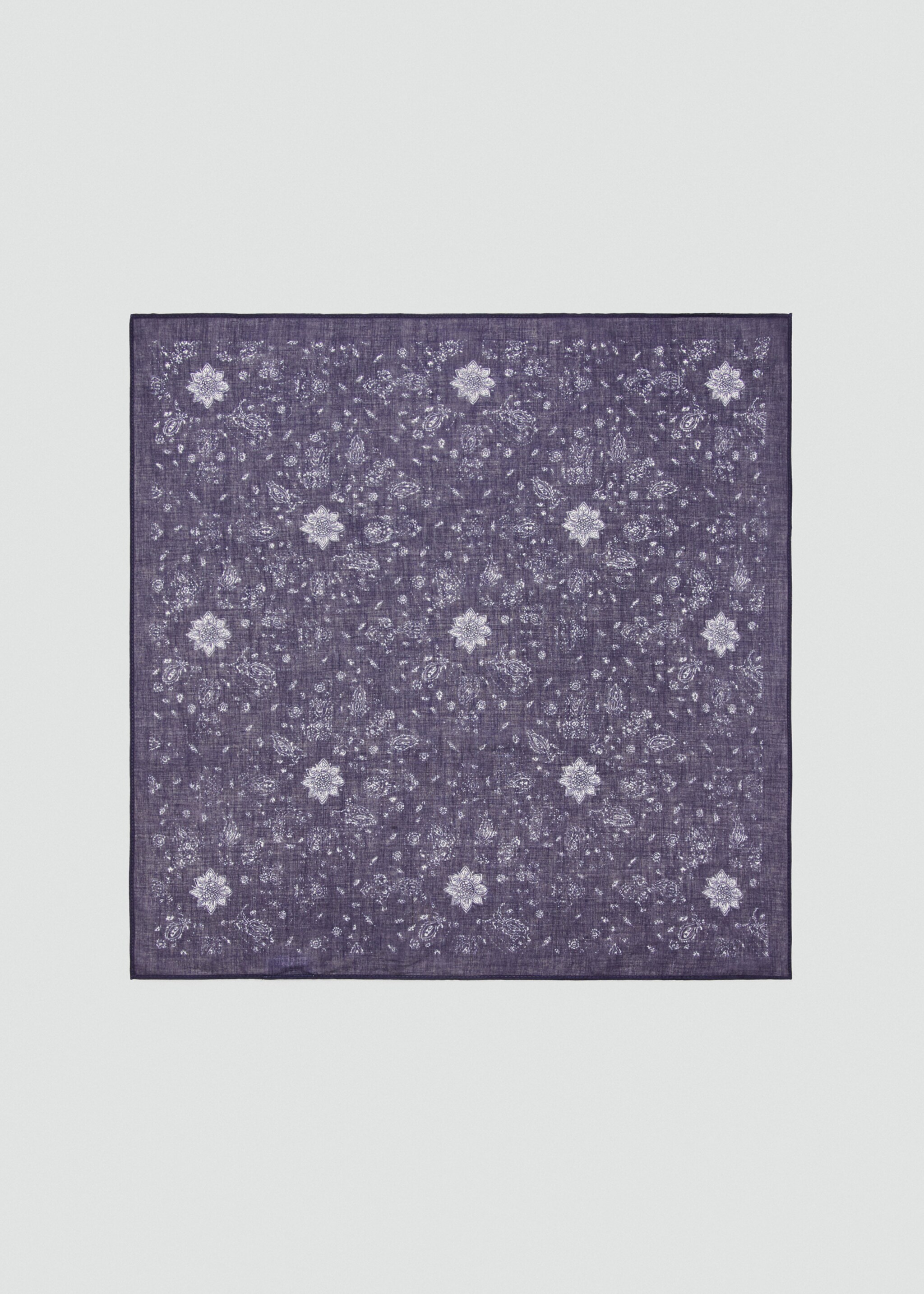 Платок с принтом пейсли - Изделие без модели, Синий. Ref: 27045971-00.