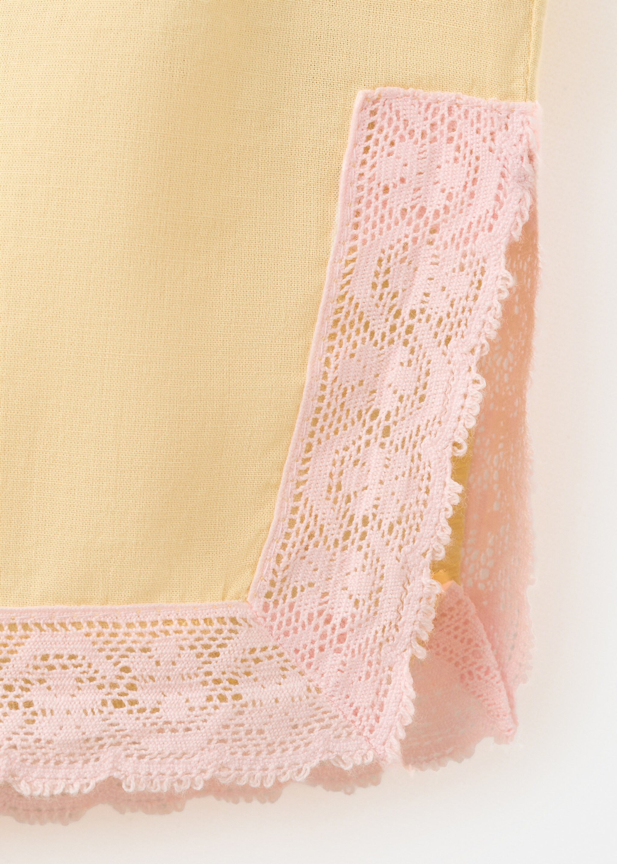 100% cotton pyjama shorts - Details of the article 8, Pastel Yellow. Ref: 27045974-00.