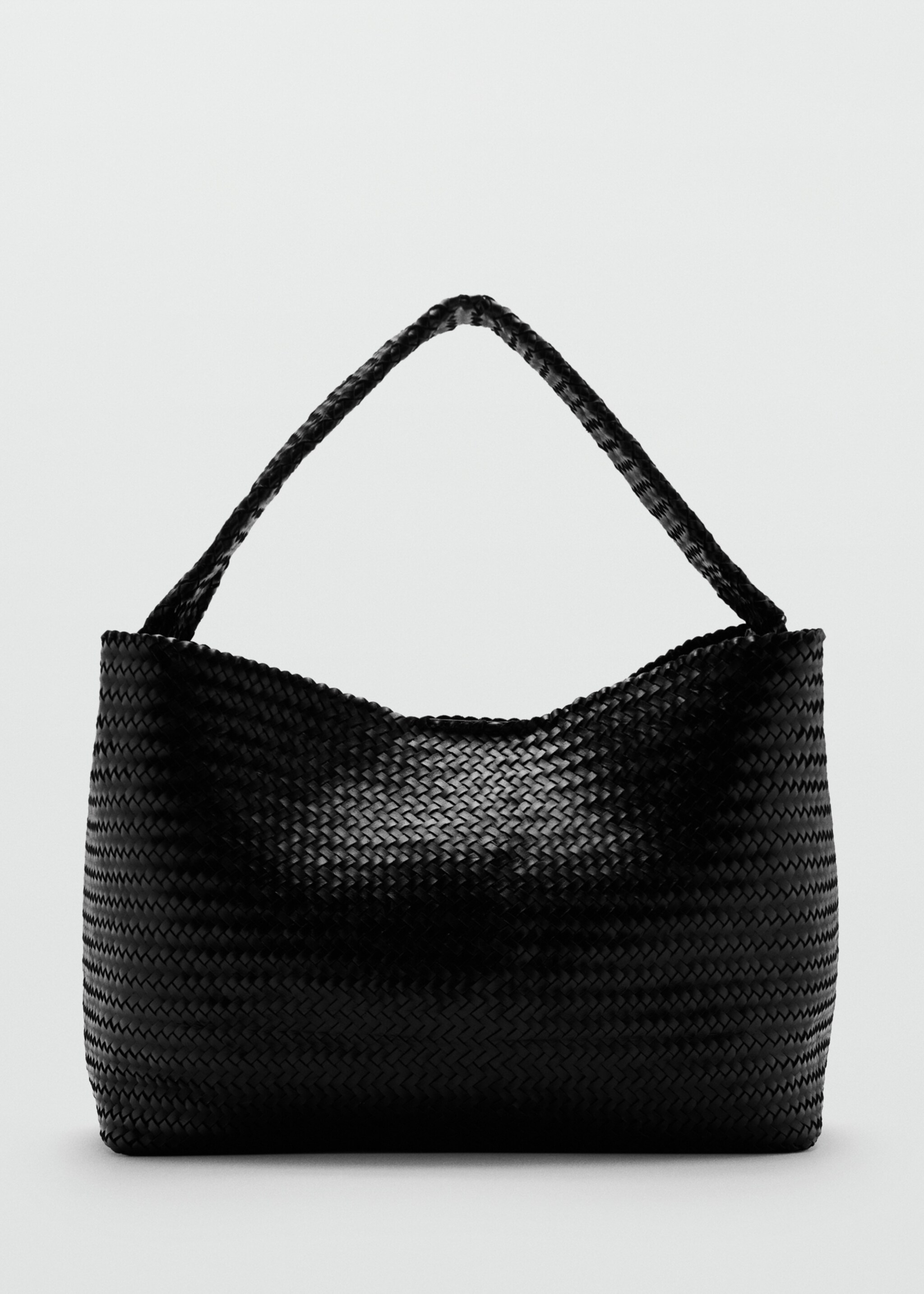 Braided bucket bag - Article without model, Black. Ref: 27045975-00.