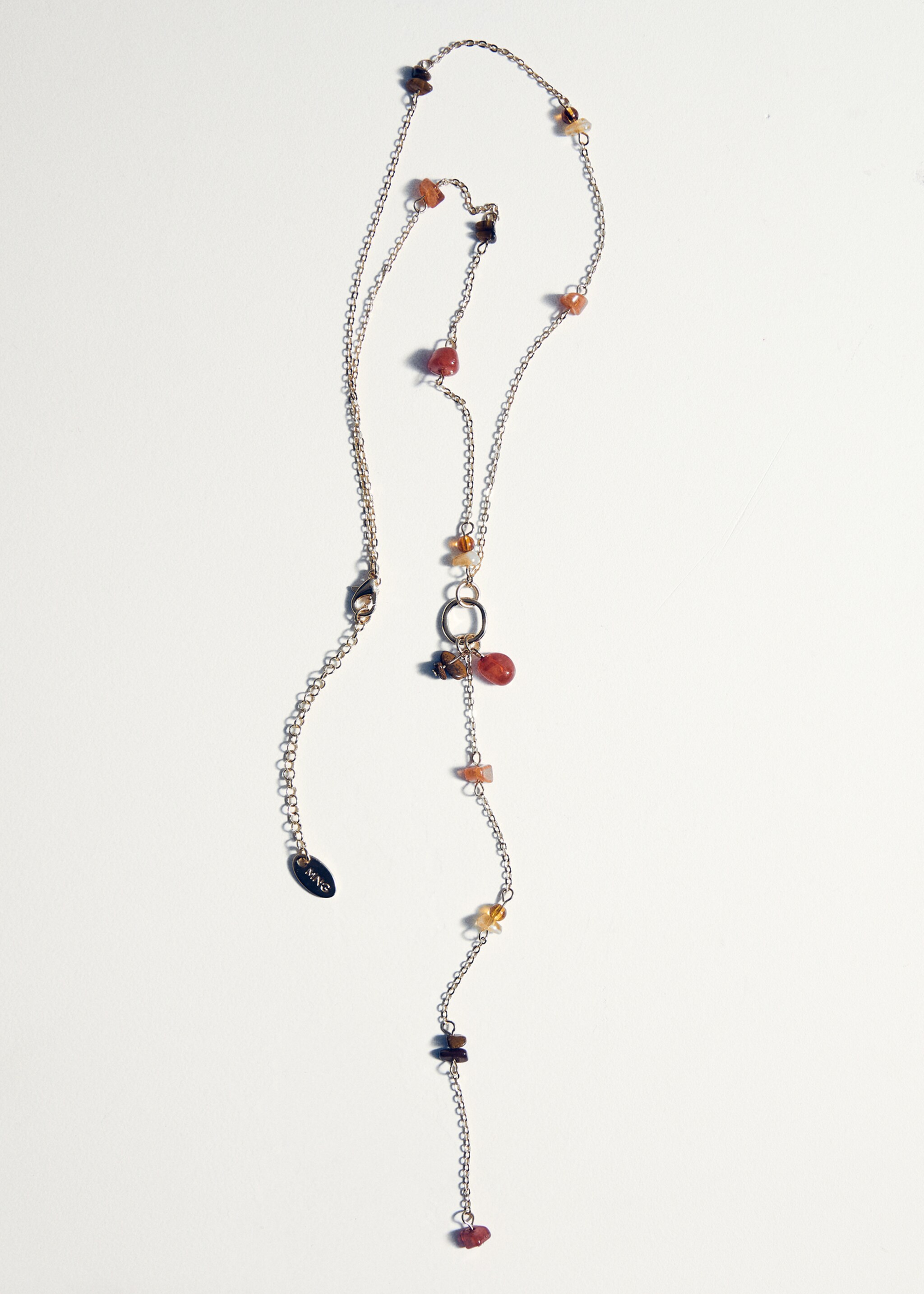 Beads pendant necklace - Details of the article 5, Gold. Ref: 27045979-00.