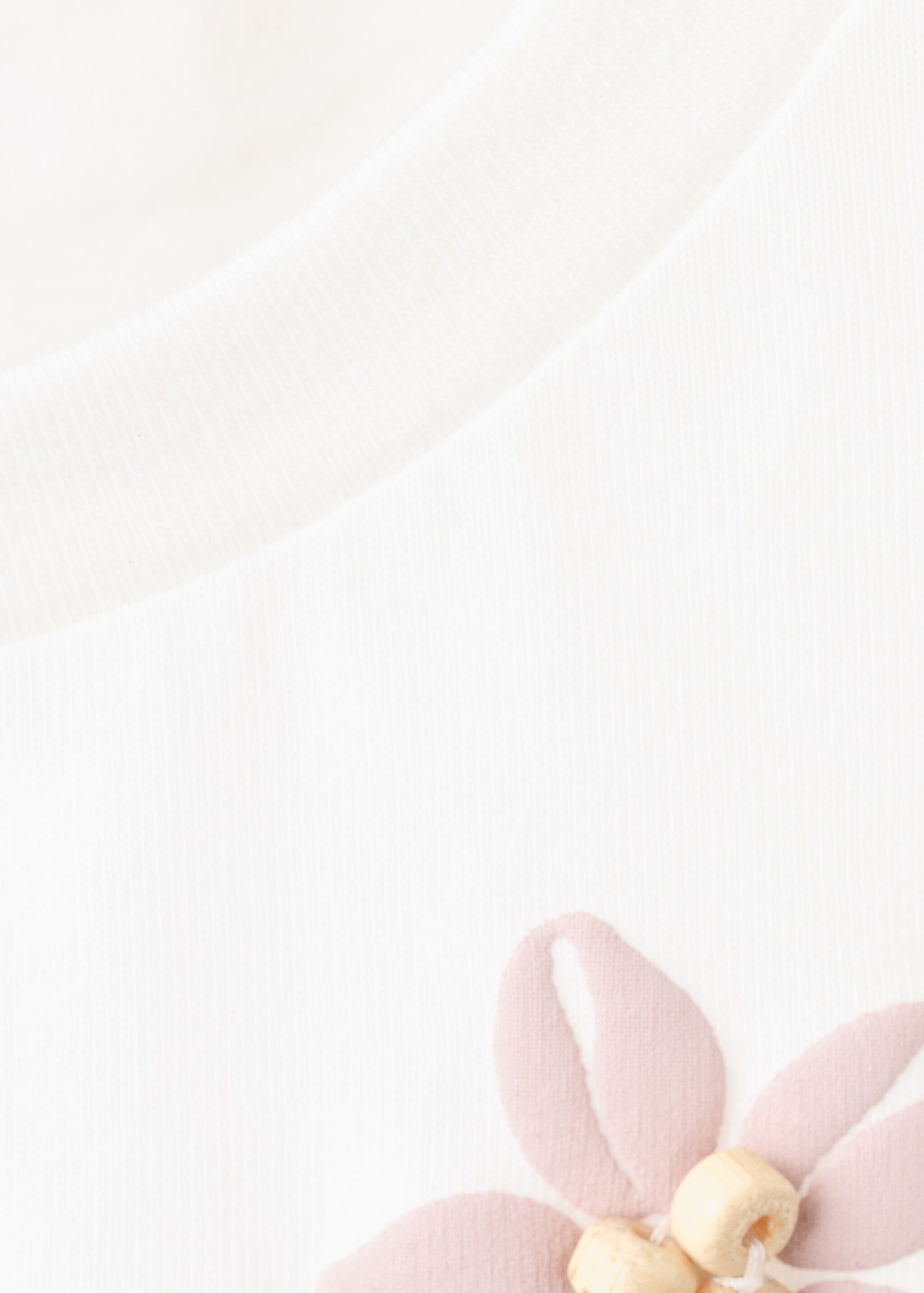 Cotton shell print T-shirt - Details of the article 0, Off White. Ref: 27045980-00.