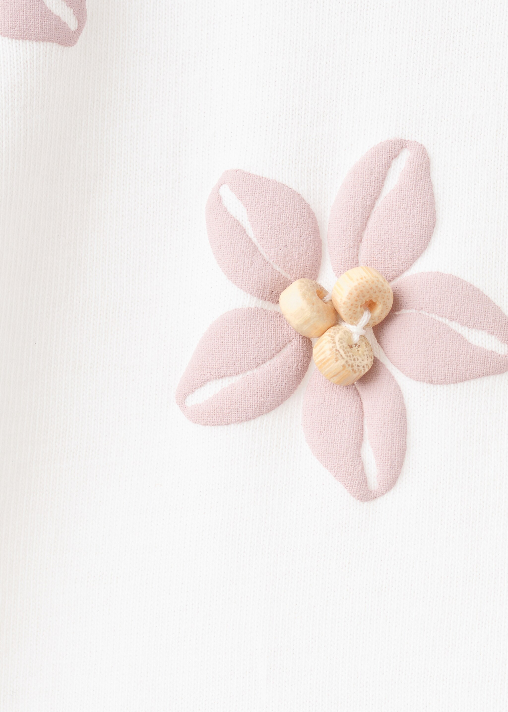 Cotton shell print T-shirt - Details of the article 8, Off White. Ref: 27045980-00.