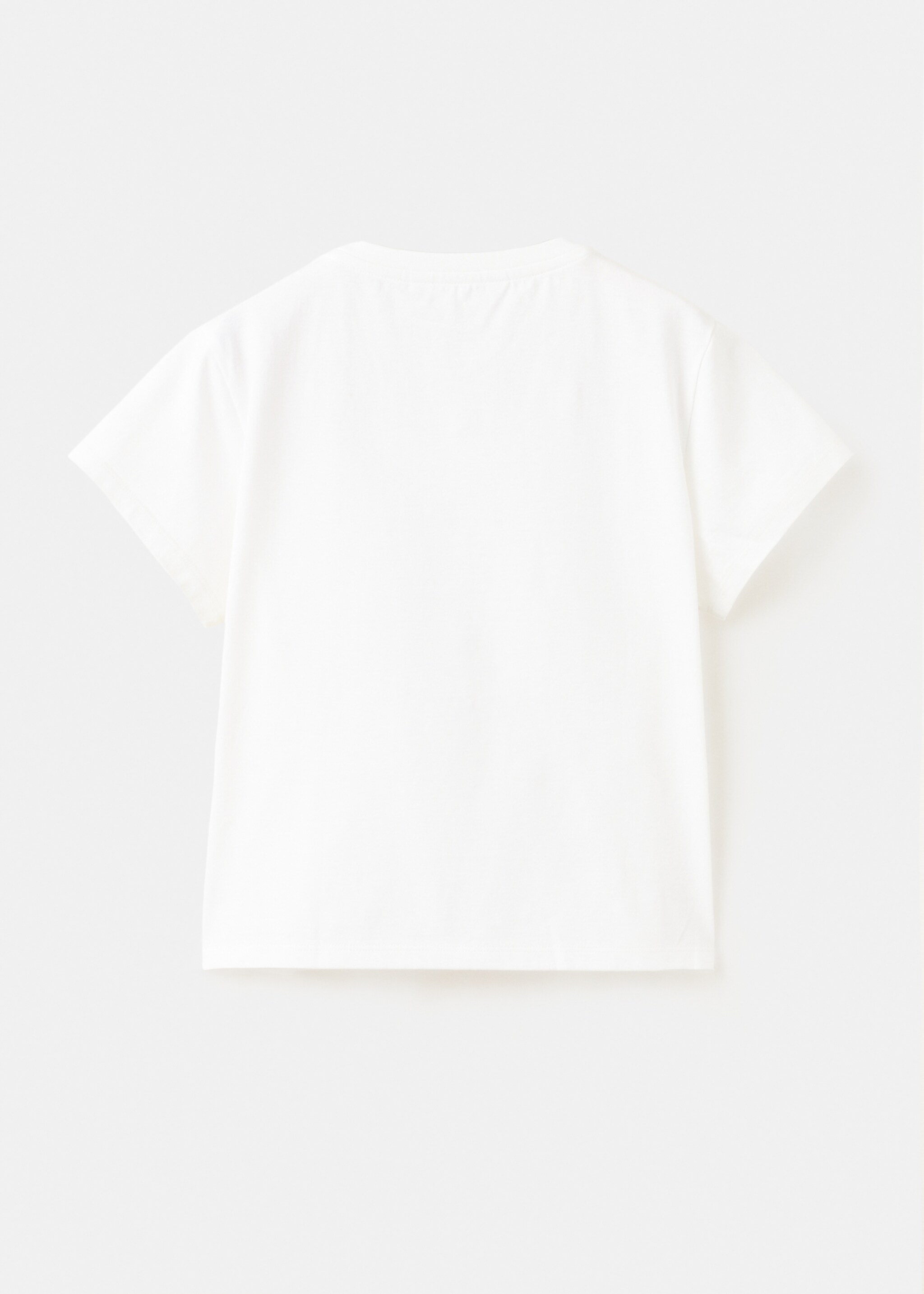 Cotton shell print T-shirt - Reverse of the article, Off White. Ref: 27045980-00.