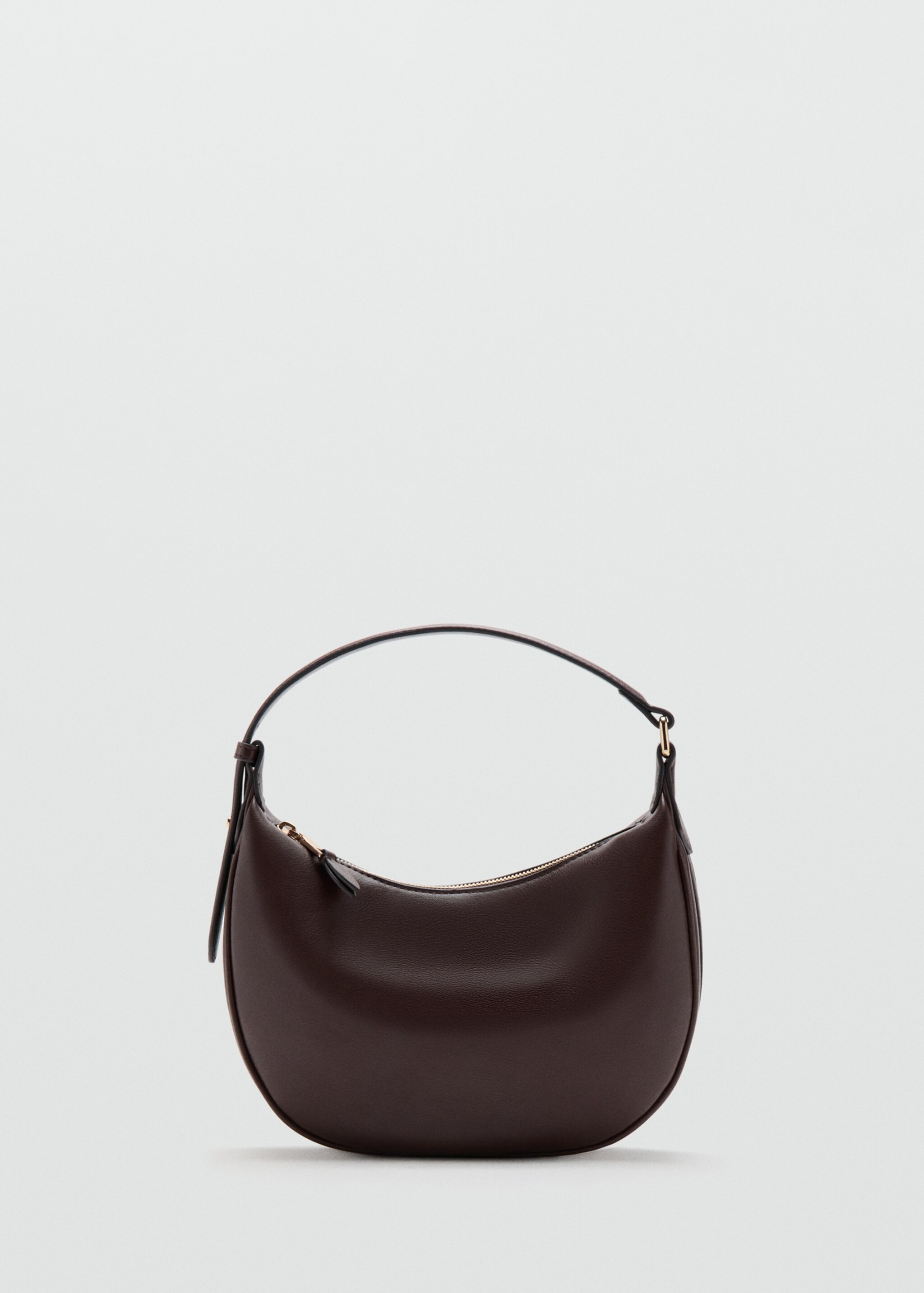 Bolso de mano ovalado - Artículo sin modelo, Chocolate. Ref: 27045981-00.