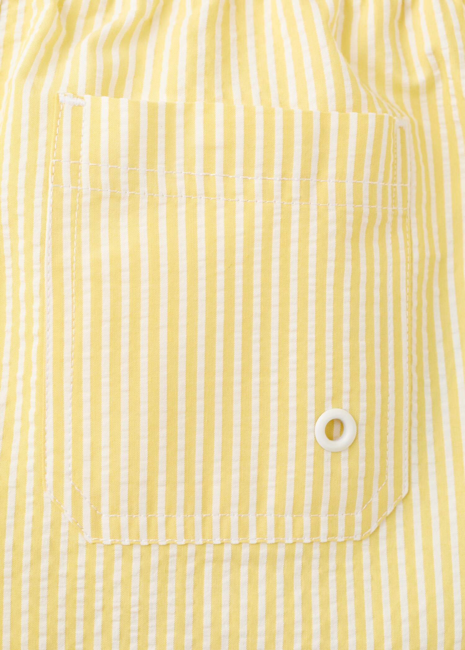 Seersucker striped swimsuit - Details of the article 0