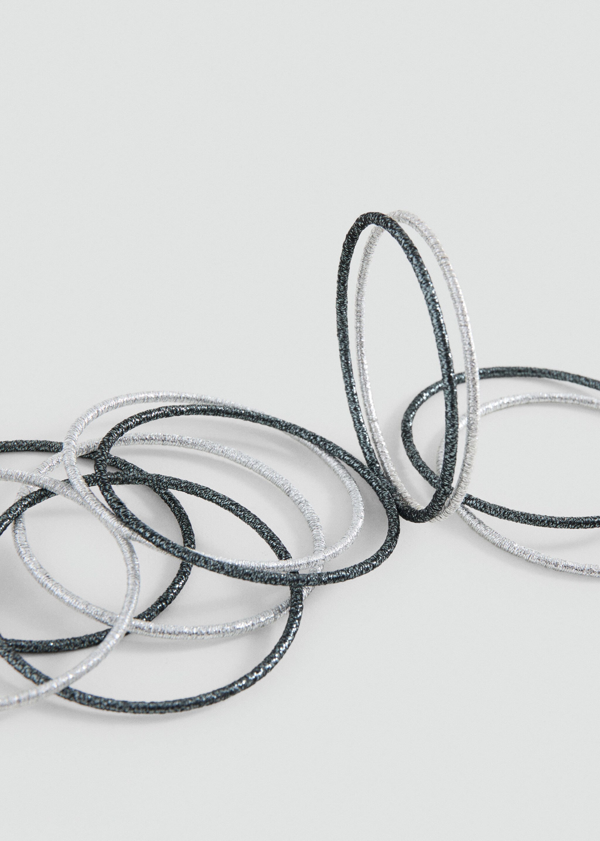 Ensemble bracelets brillants - Plan moyen, Argent. Ref: 27045985-00.