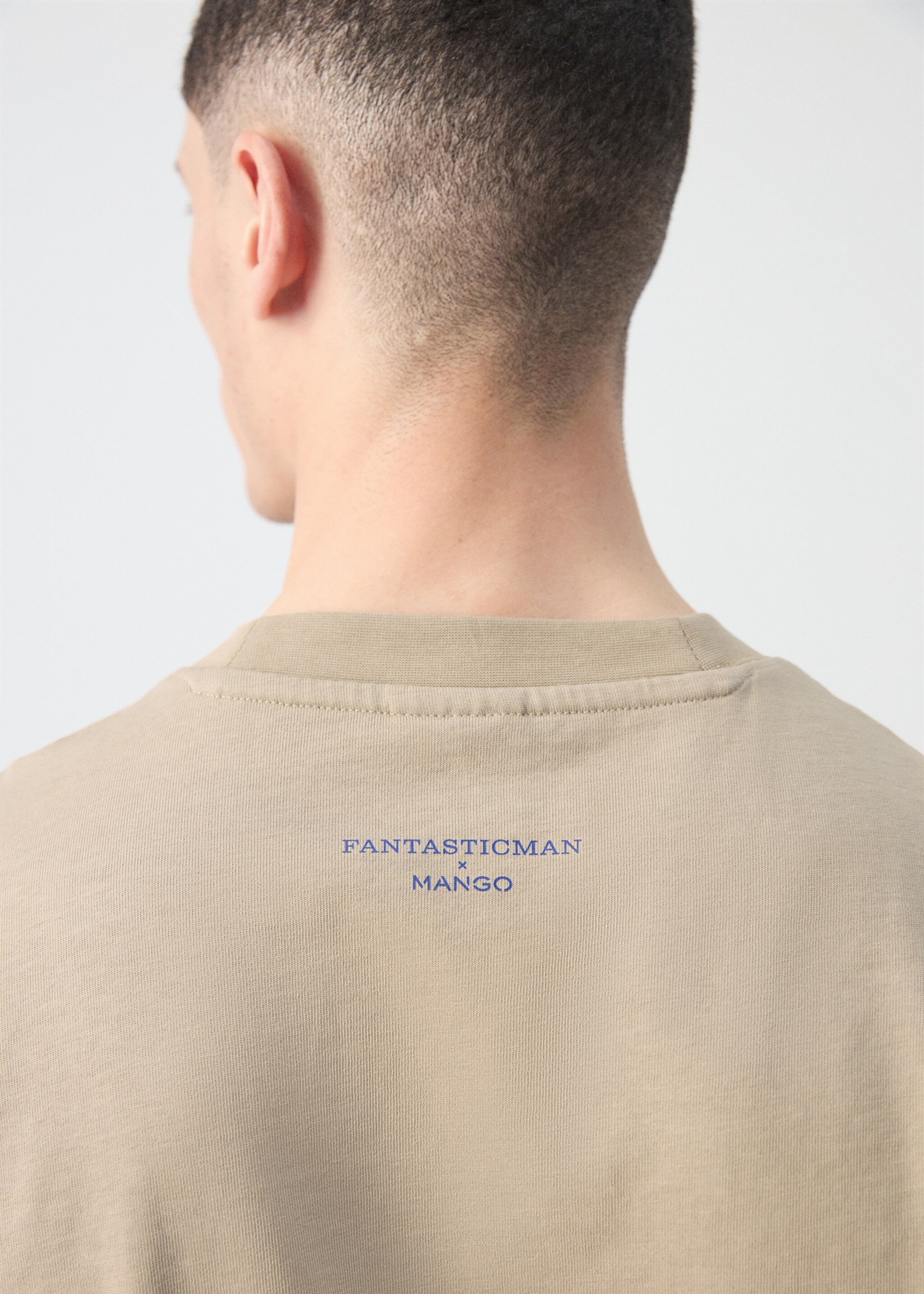 Camiseta 100% algodón estampado texto - Detalle del artículo 6, Beige. Ref: 27045990-00.