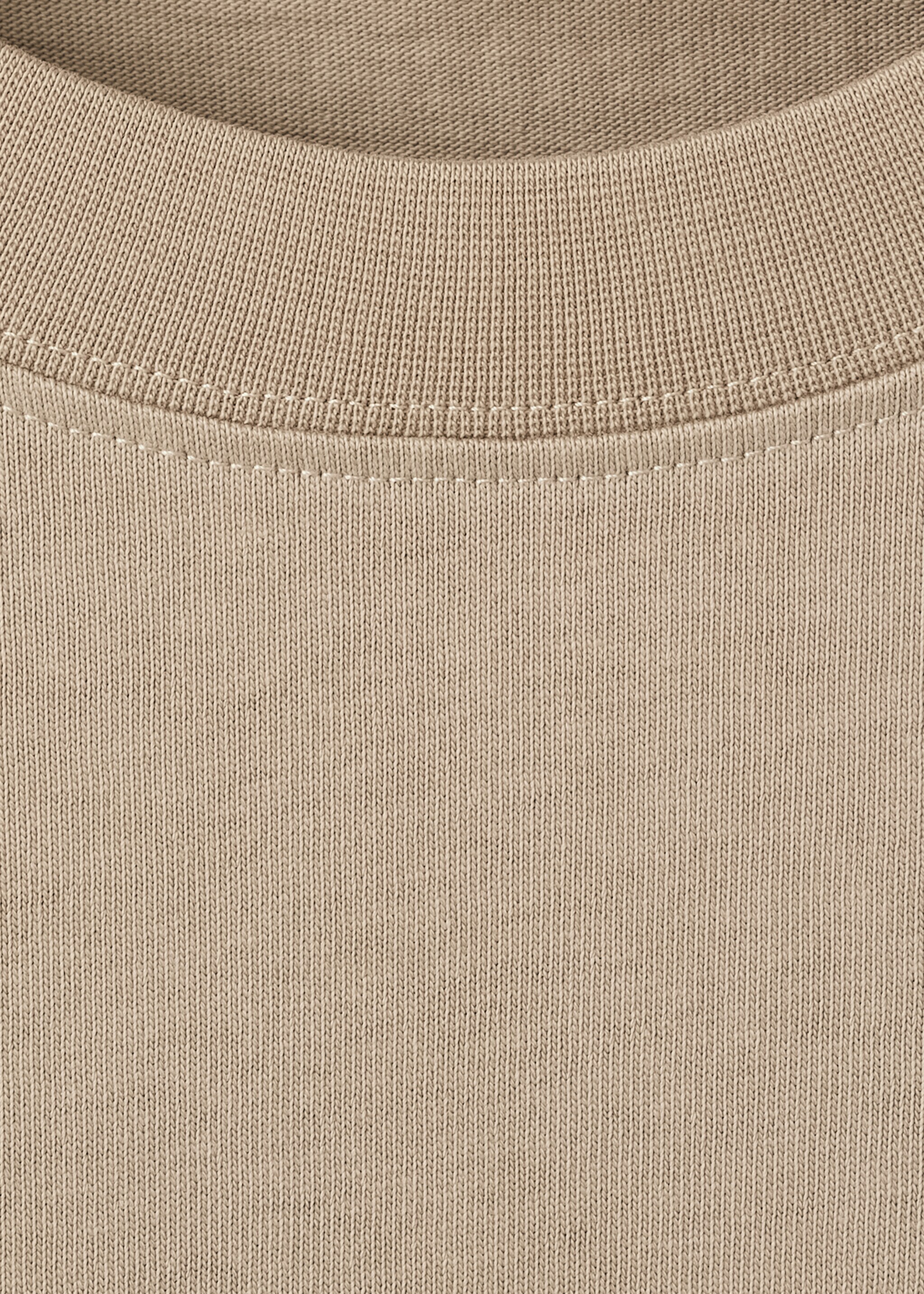 100% cotton t-shirt with printed text - Details of the article 8, Beige. Ref: 27045990-00.