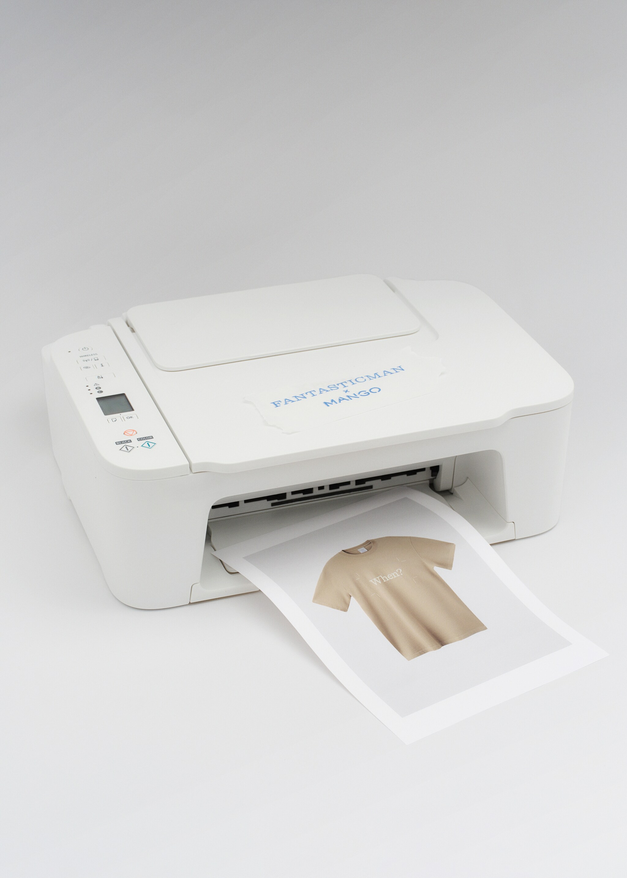 Camiseta 100% algodón estampado texto - Detalle del artículo 9, Beige. Ref: 27045990-00.