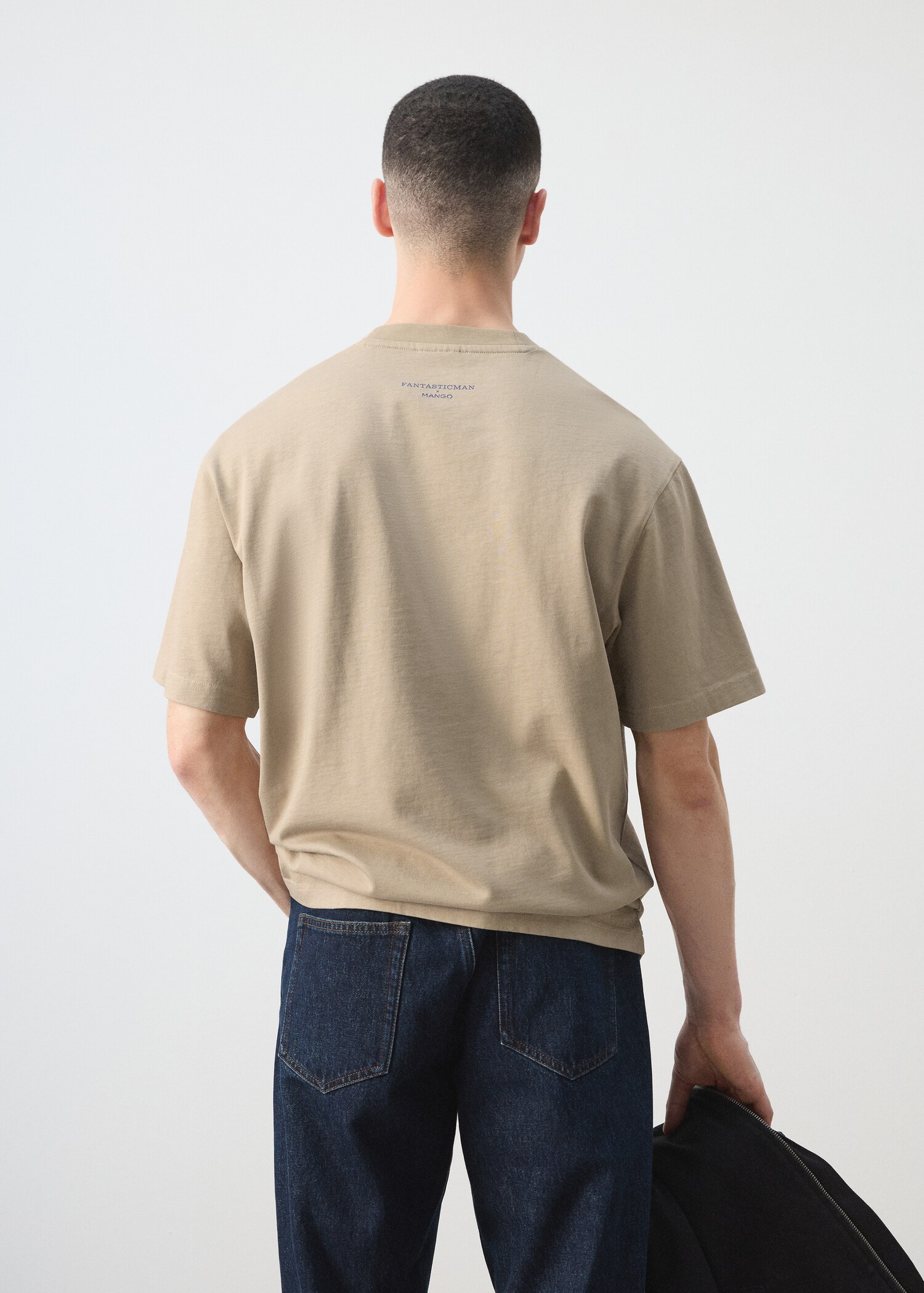 Camiseta 100% algodón estampado texto - Reverso del artículo