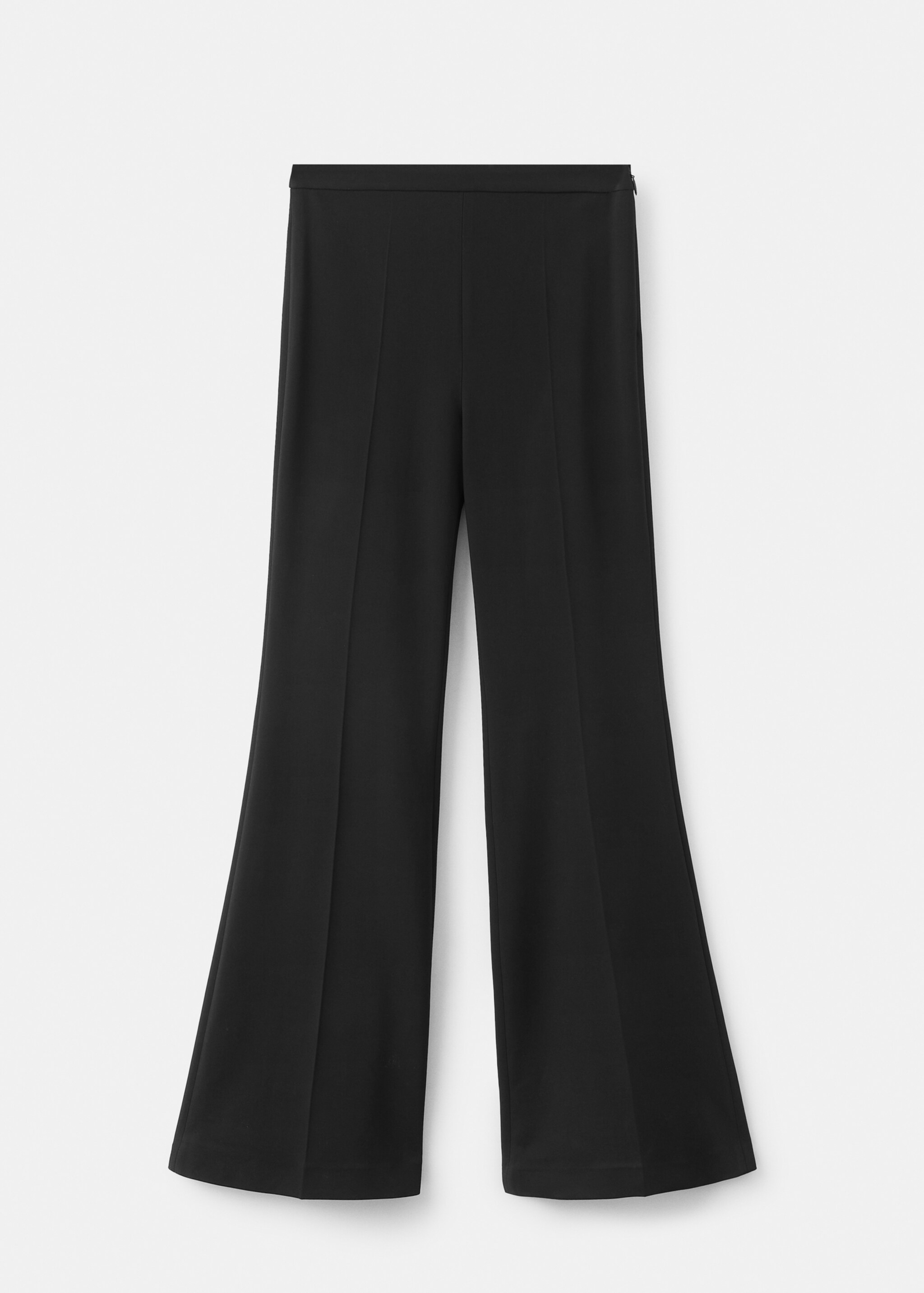 High-waist flared trousers - Article without model, Black. Ref: 27045992-00.