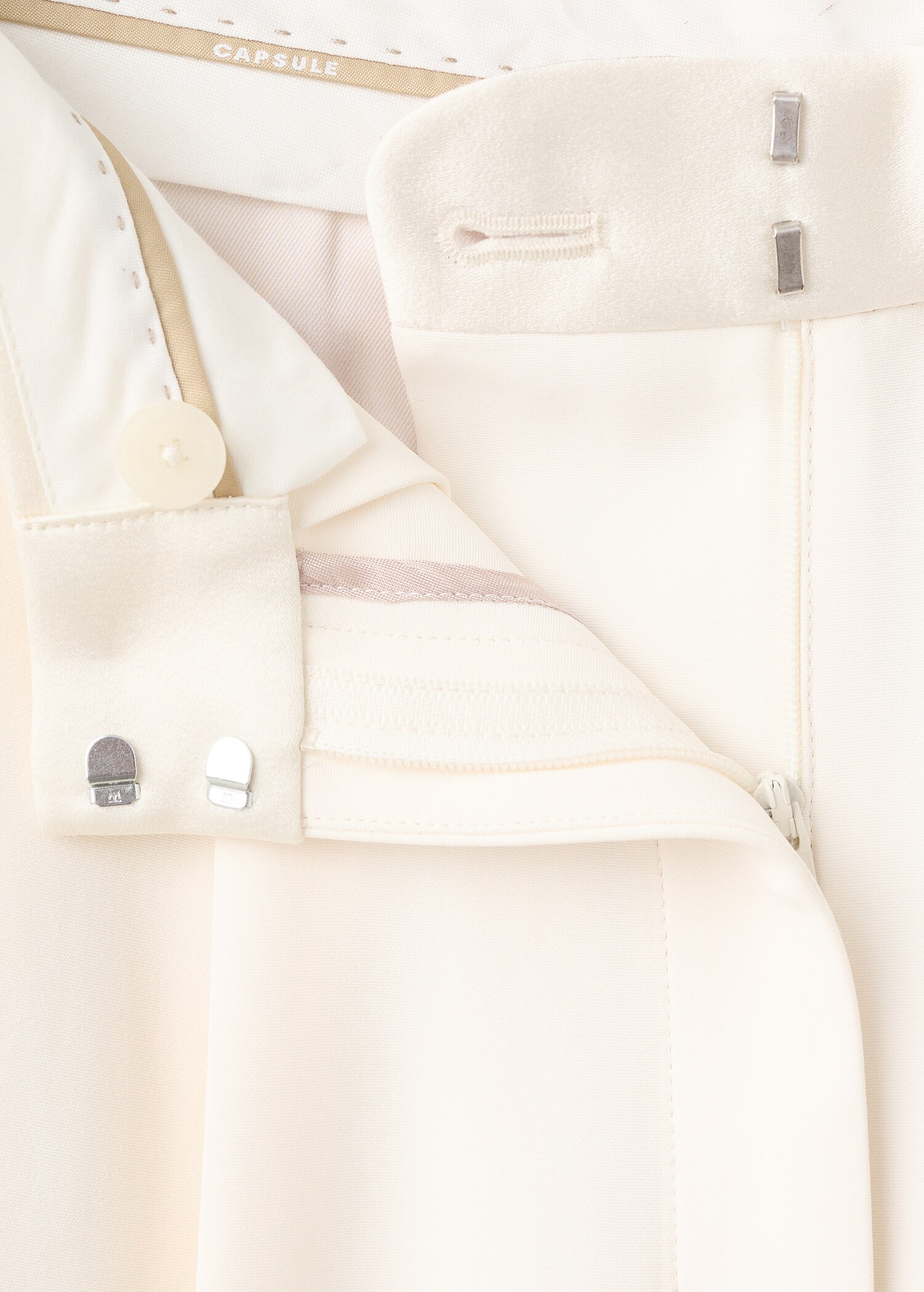 Satin waistband palazzo trousers - Details of the article 8