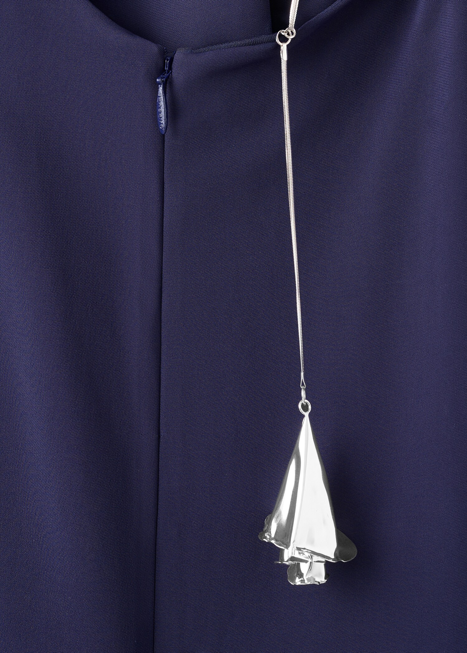 Asymmetrical dress with metallic appliqué - Details of the article 0