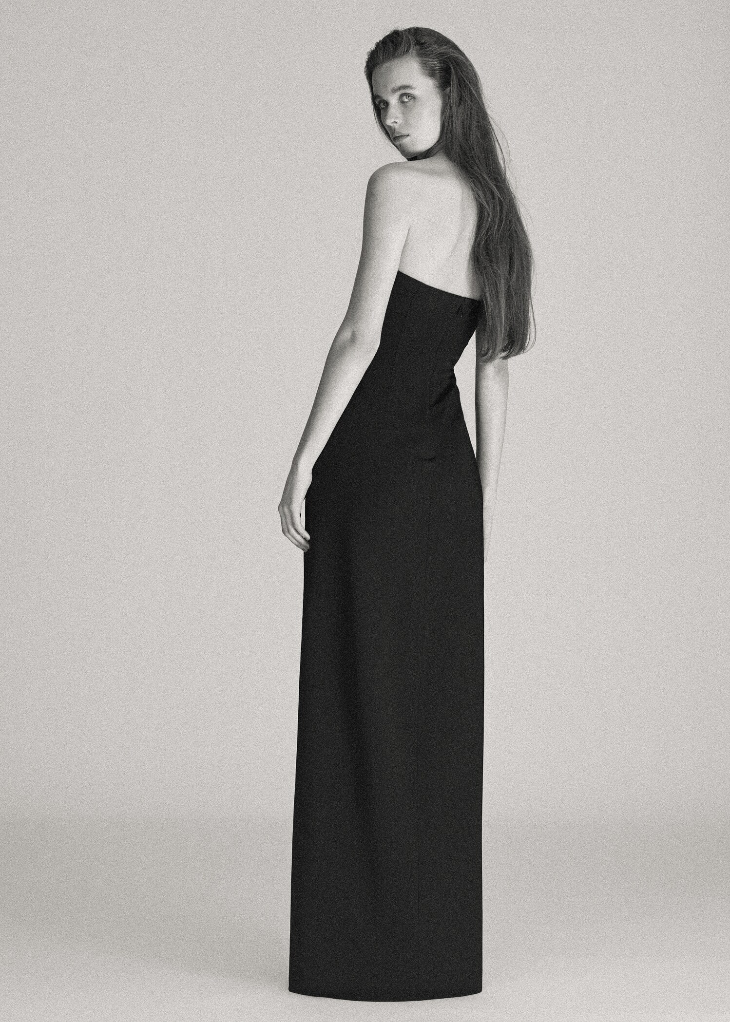 Vestido palabra de honor hebilla metálica - Reverso del artículo