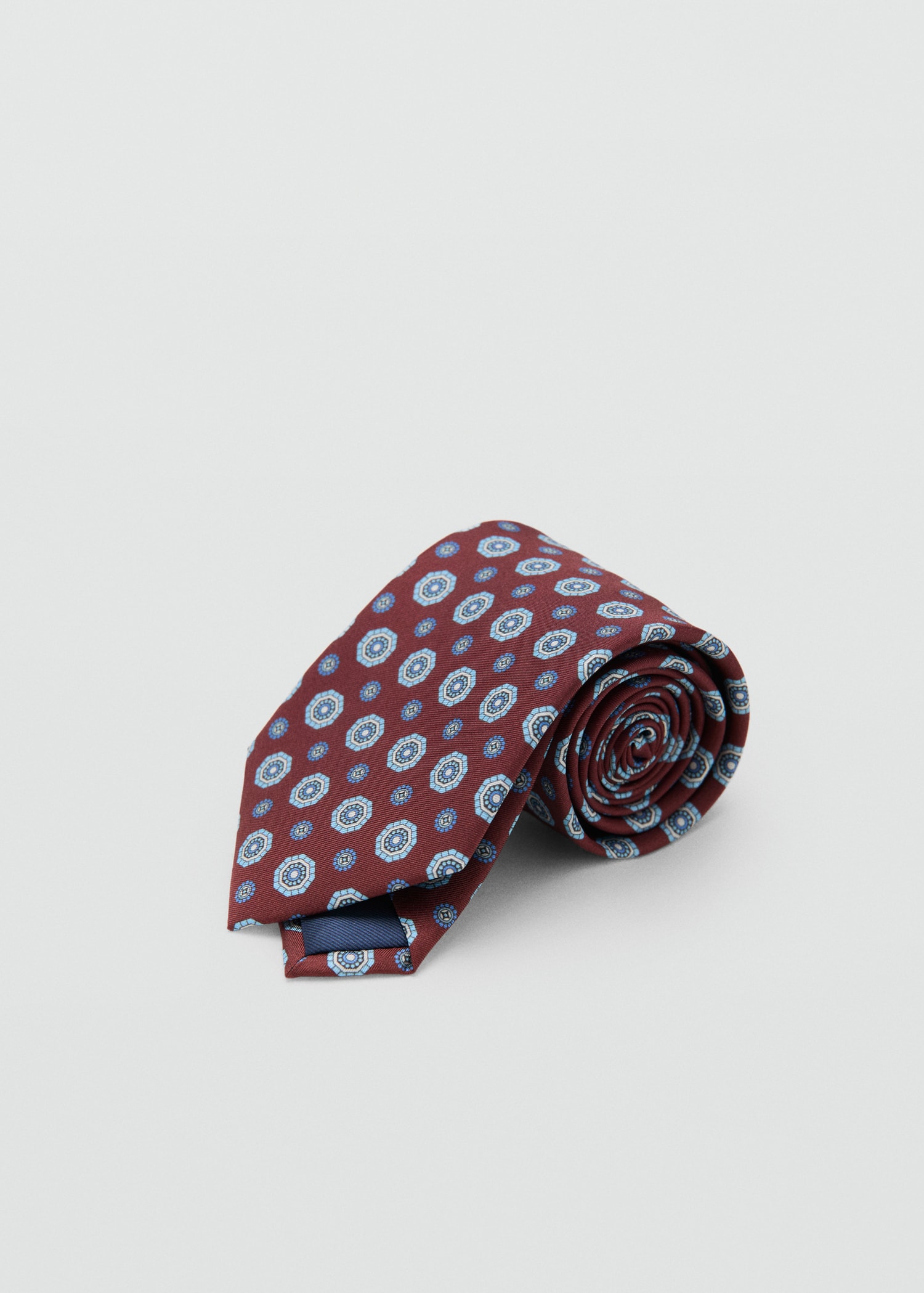 100% silk patterned tie - Details of the article 1