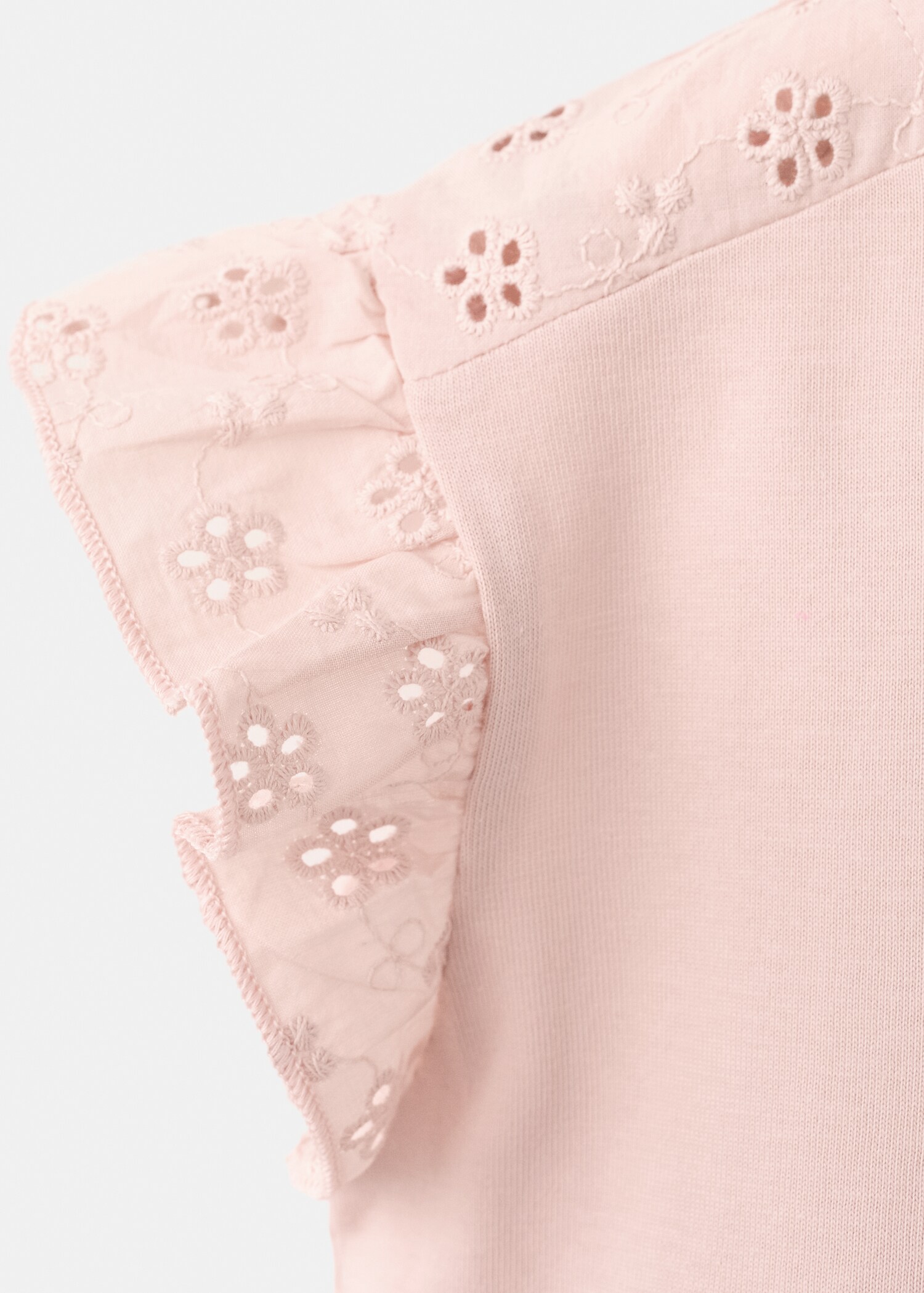 Ruffle top with embroidered details - Details of the article 8