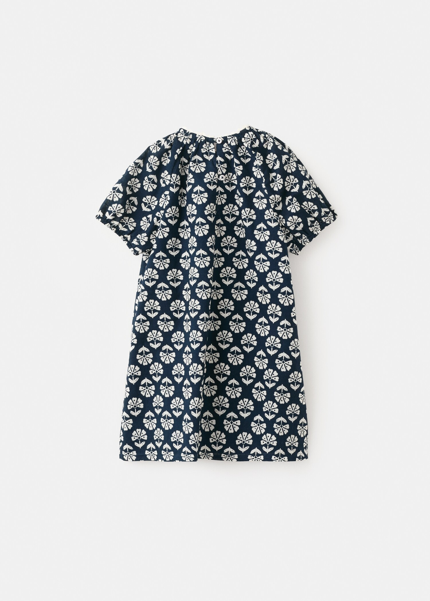 Midikleid mit floralem Muster - Rückseite des Artikels