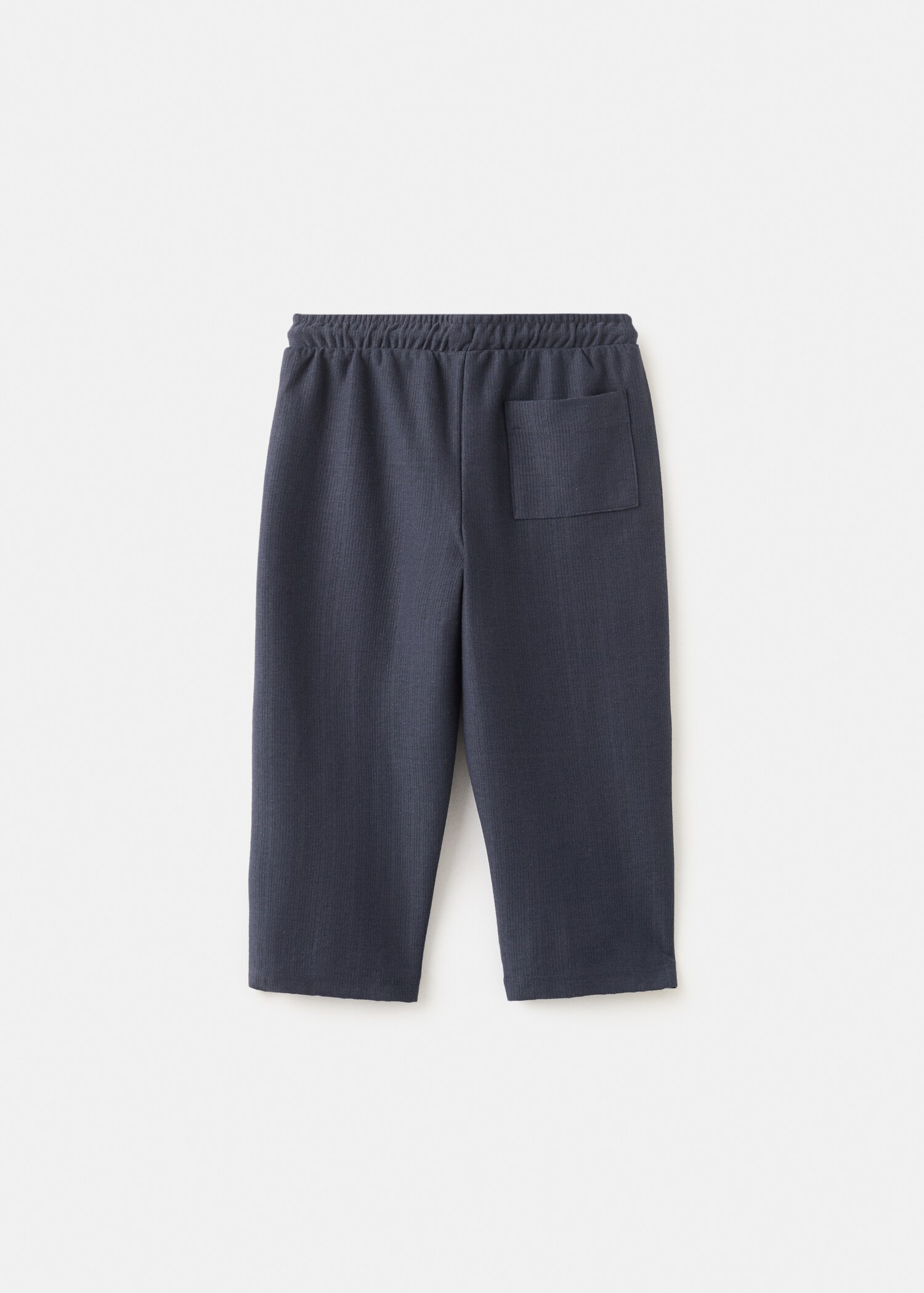 Drawstring cotton trousers - Reverse of the article