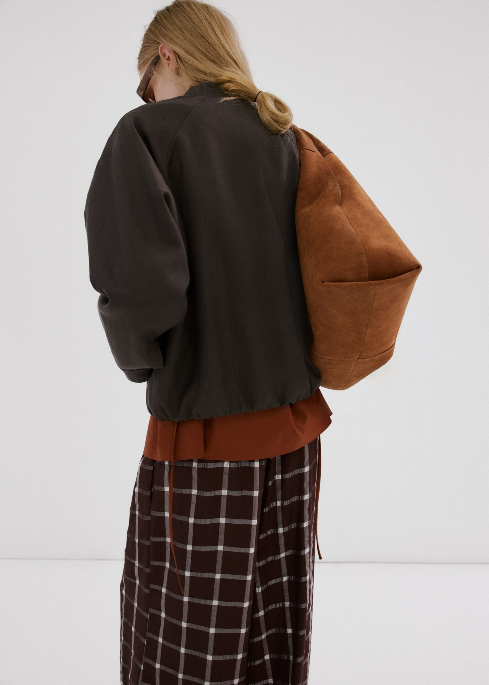 Veste bomber en lyocell - Verso de l’article, Violet. Ref: 27046346-00.