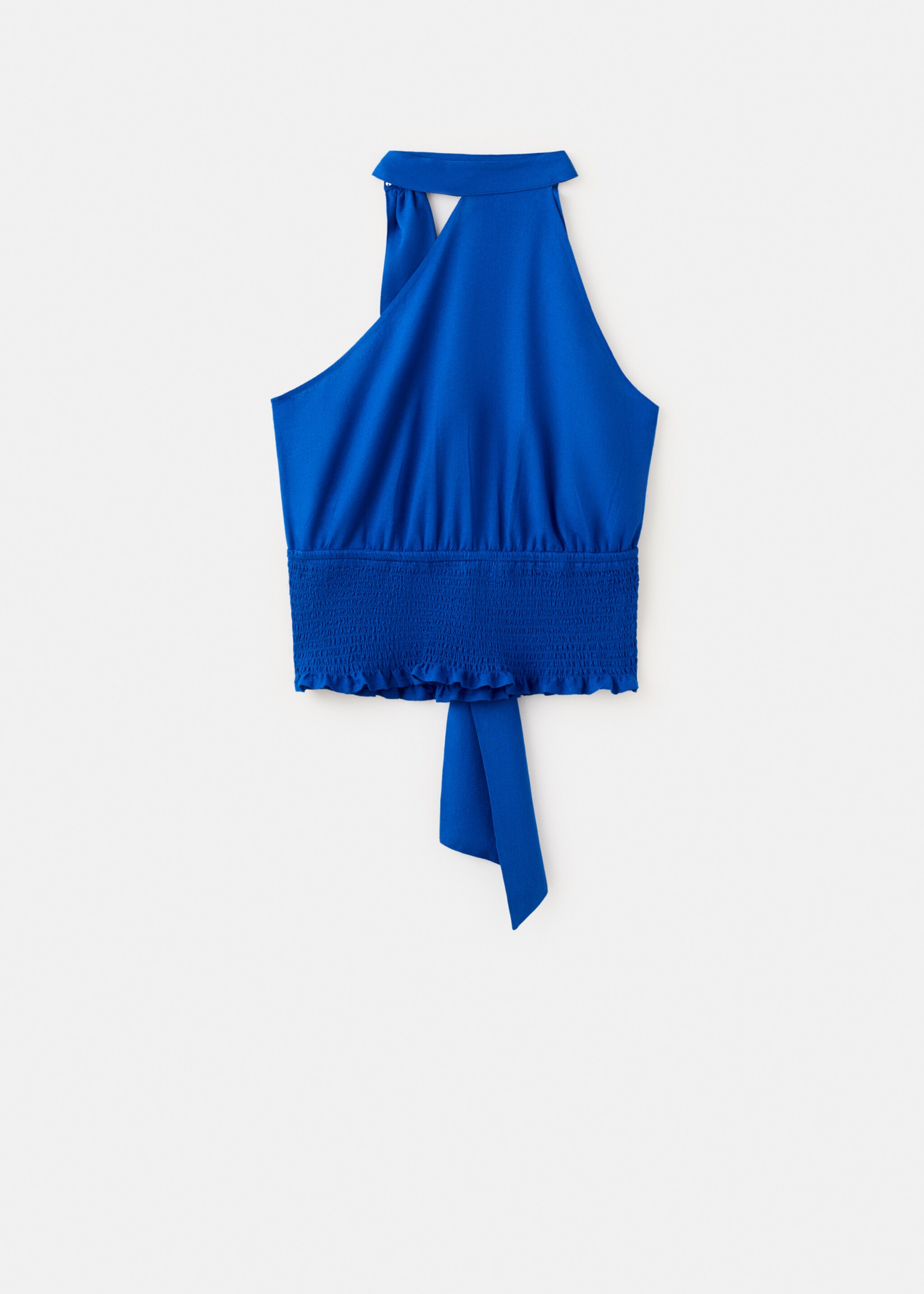 توب برقبة وشاح - منتج دون نموذج, أزرق زاهٍ. Ref: 27046348-00.