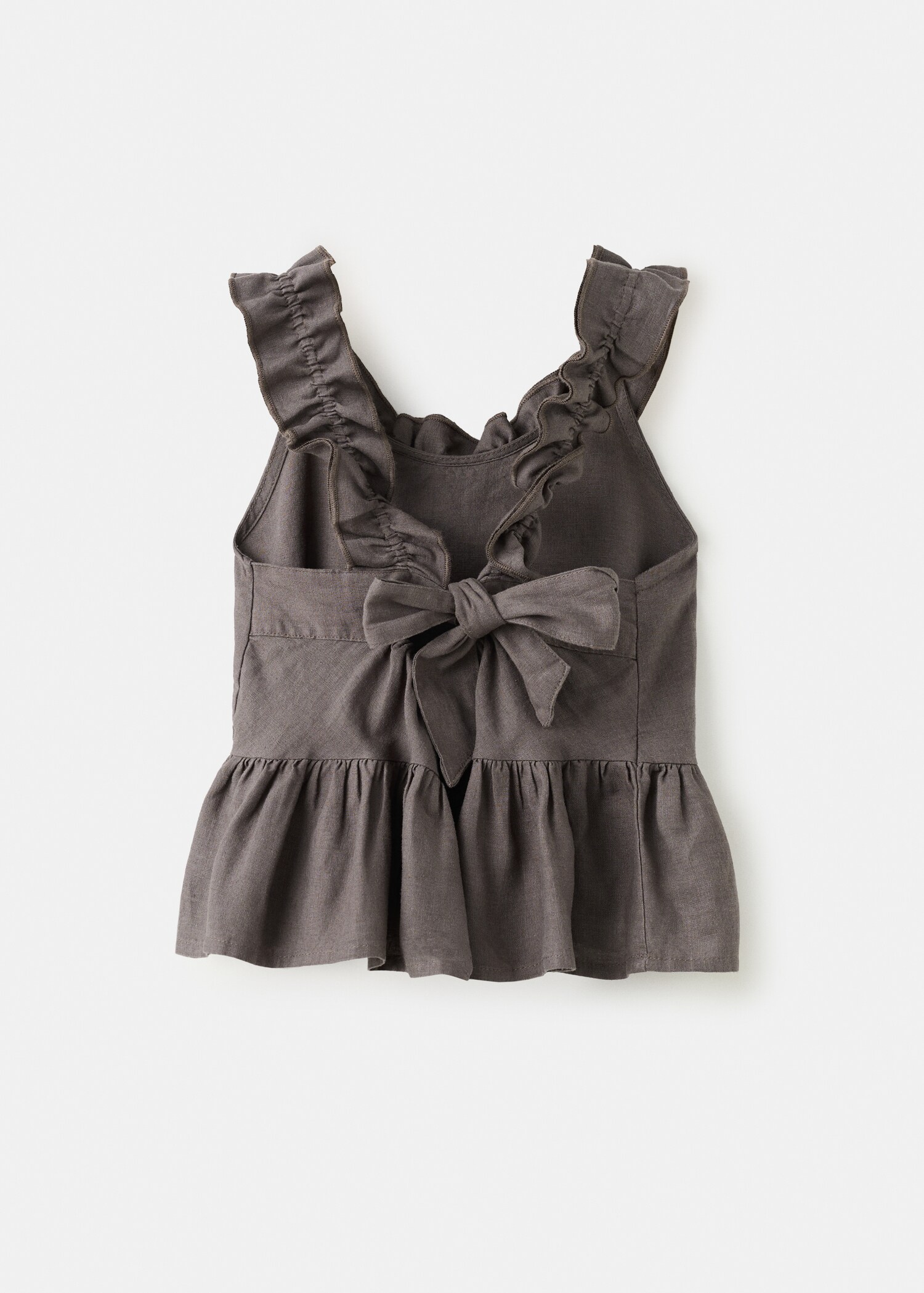 Top mezcla lino volantes - Reverso del artículo